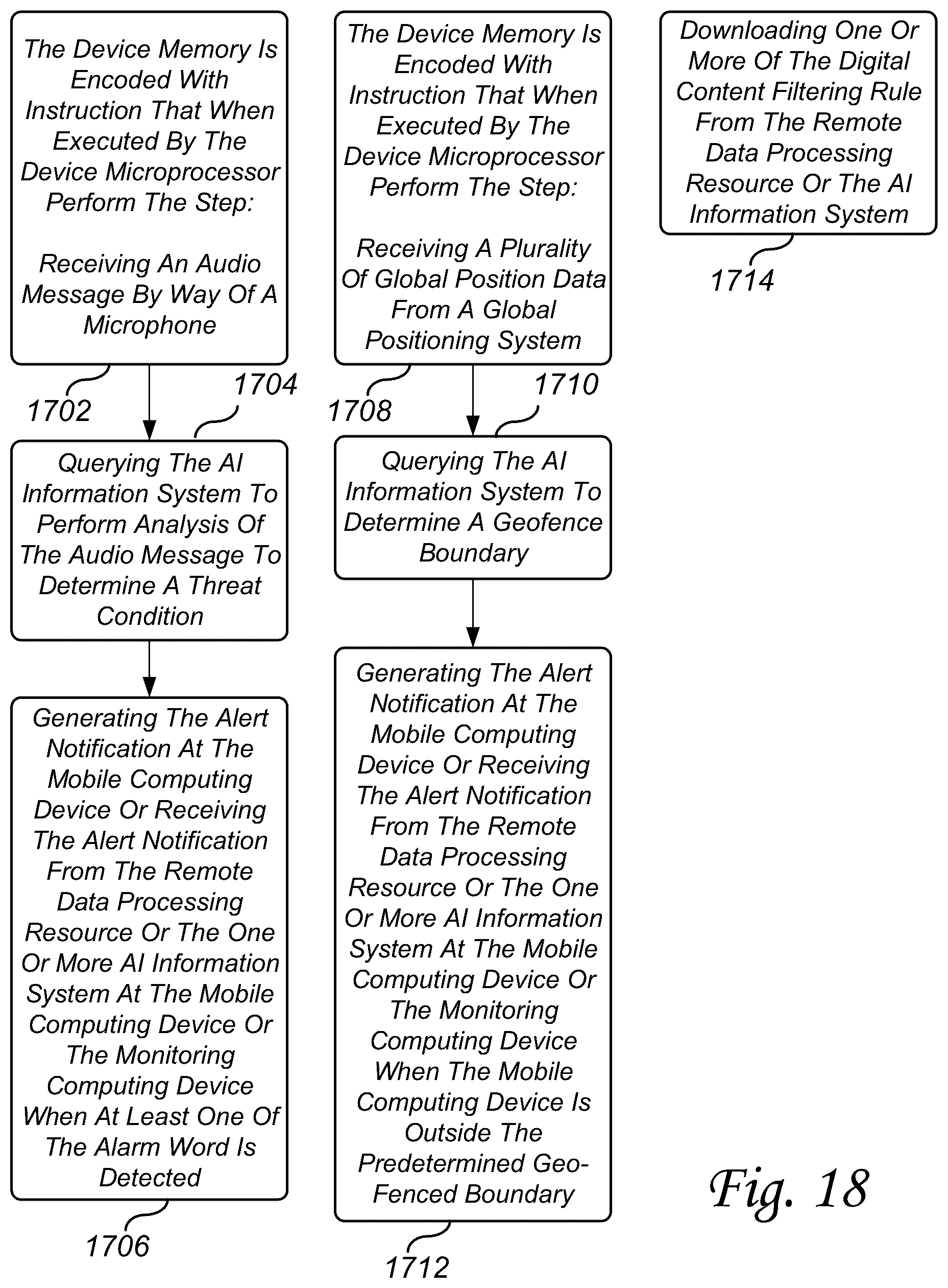 Patent US12556511 Figure 17 – Personal awareness system and method for personal safety and digital content safety of a user