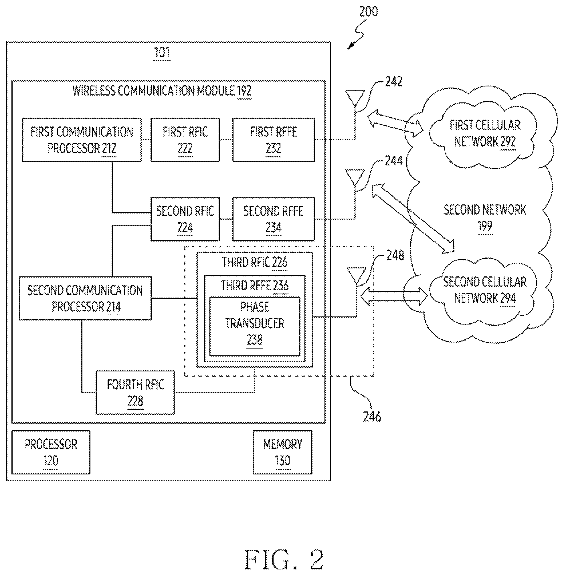 Patent US12556627 Figure 2 – Electronic device including housing having dissimilar metals