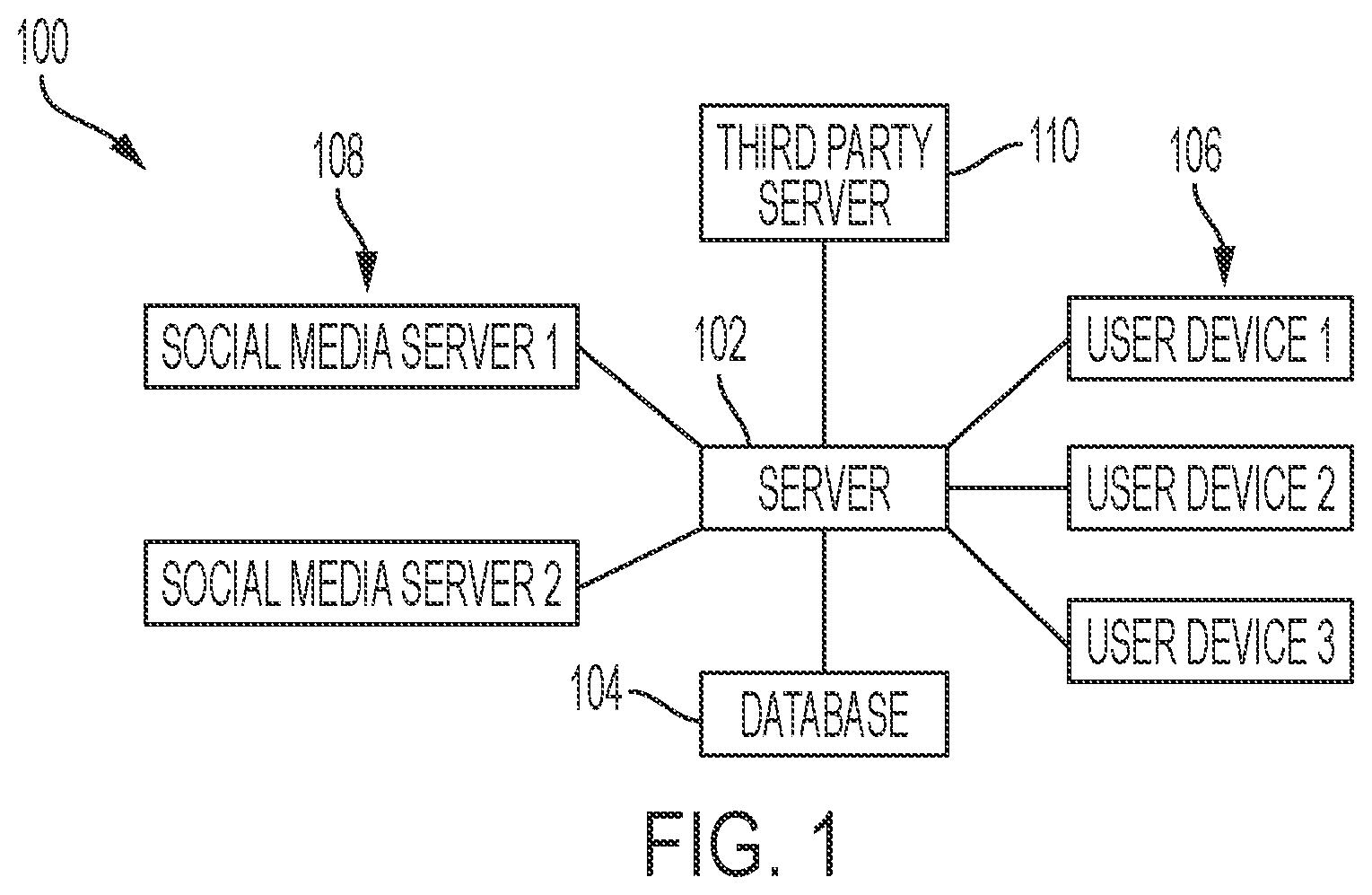 Patent US12556783 Figure 1 – Cloud-based shareable media platform
