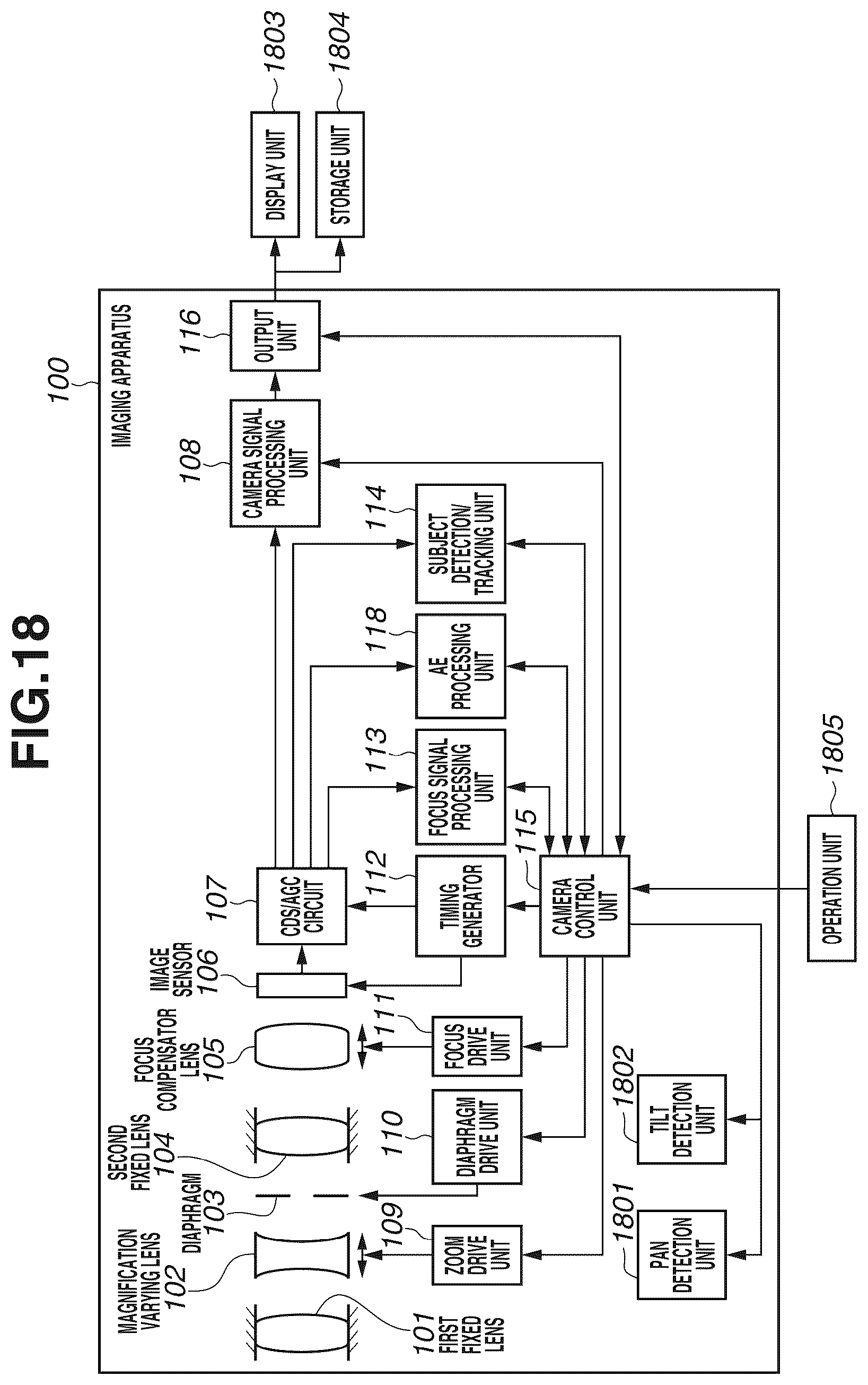 Patent US12556798 Figure 19 – Imaging apparatus, control method of the same, and storage medium