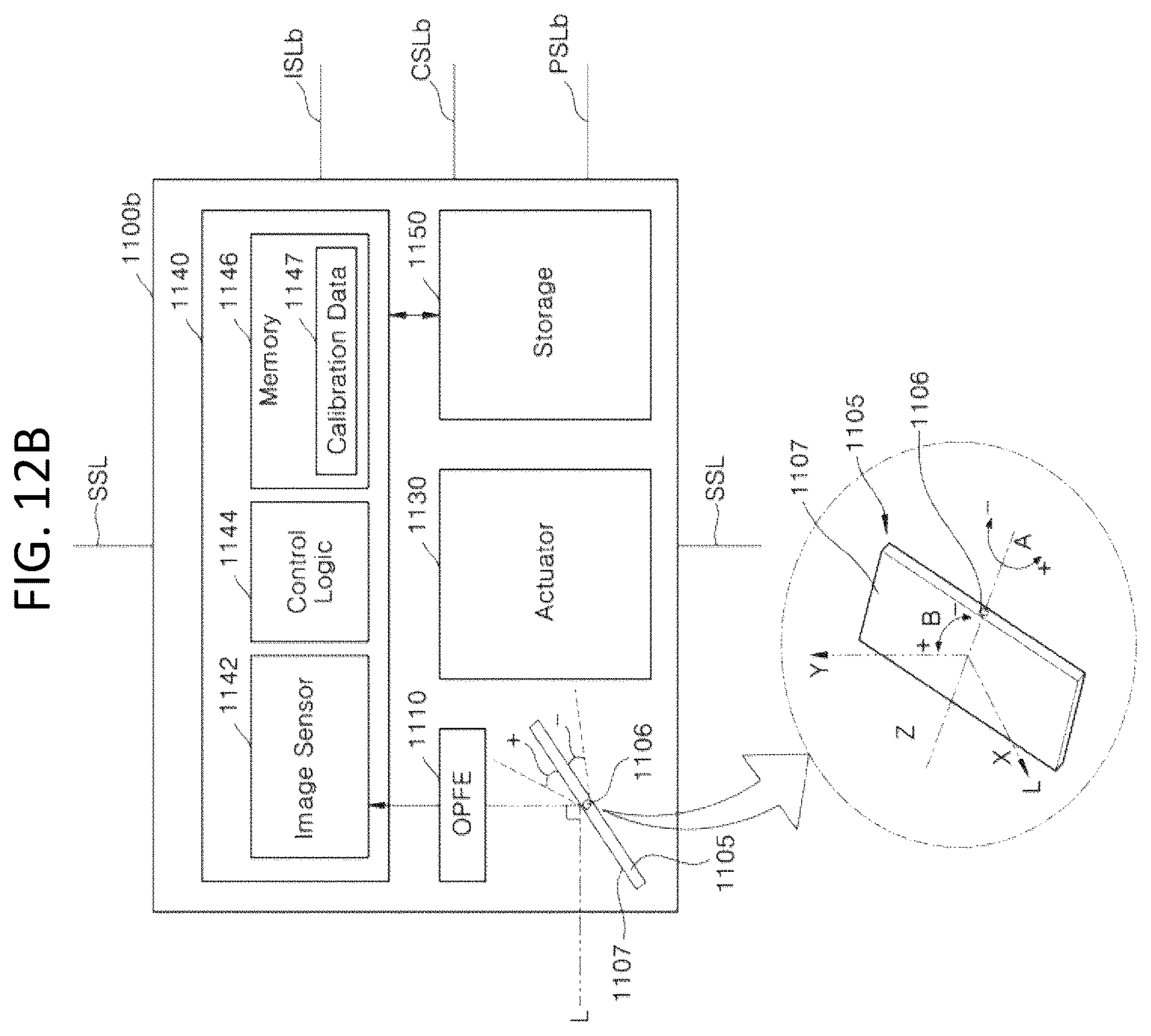 Patent US12556835 Figure 13 – Compensation of imaging sensor
