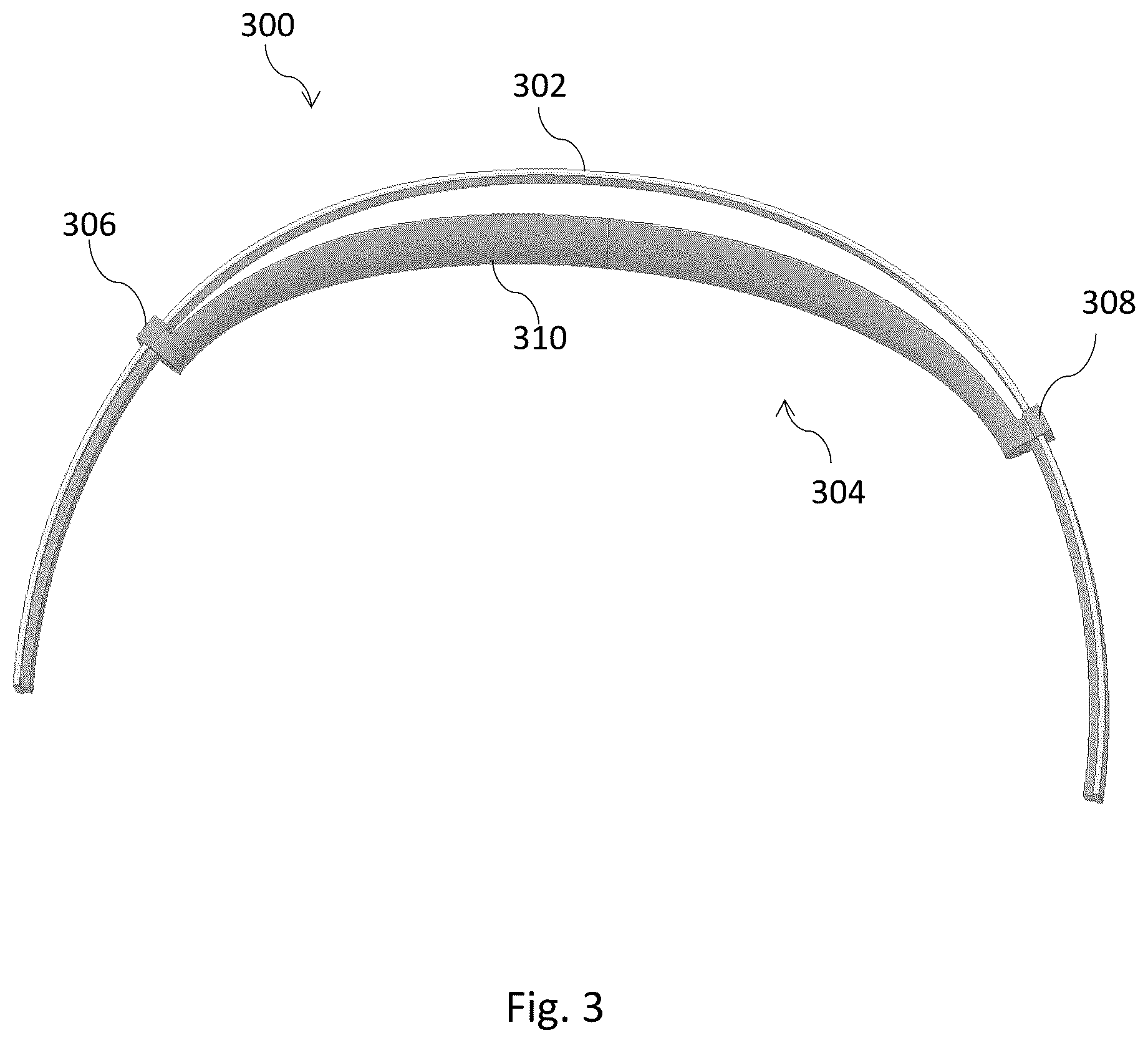 Patent US12556865 Figure 3 – Headband and a method for producing the headband