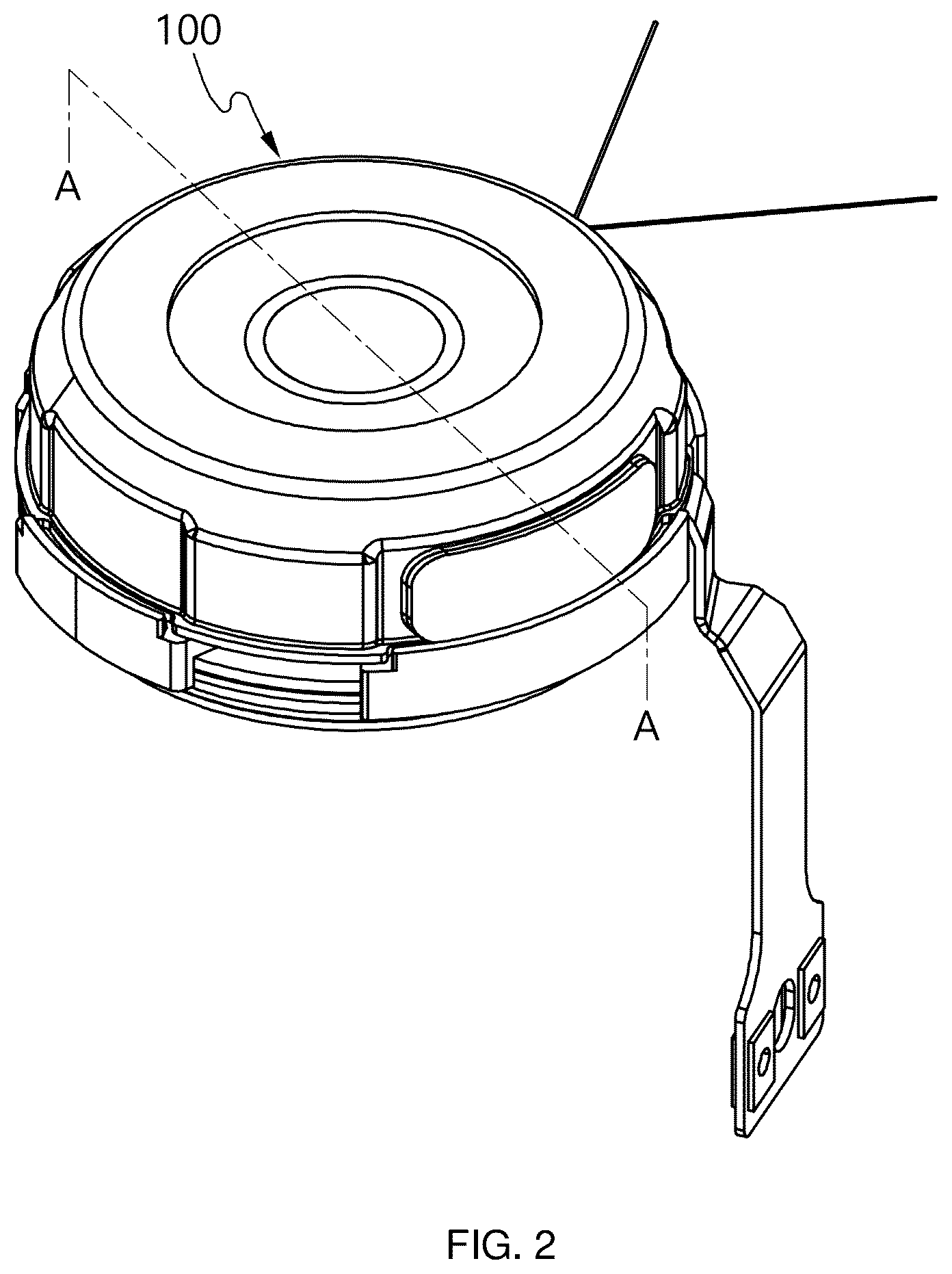Patent US12556867 Figure 2 – Speaker unit for earphone