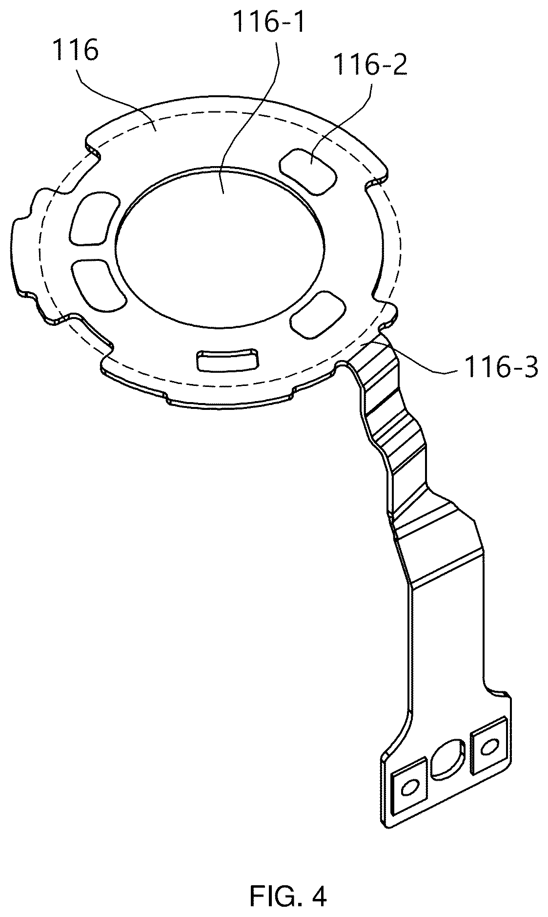 Patent US12556867 Figure 4 – Speaker unit for earphone