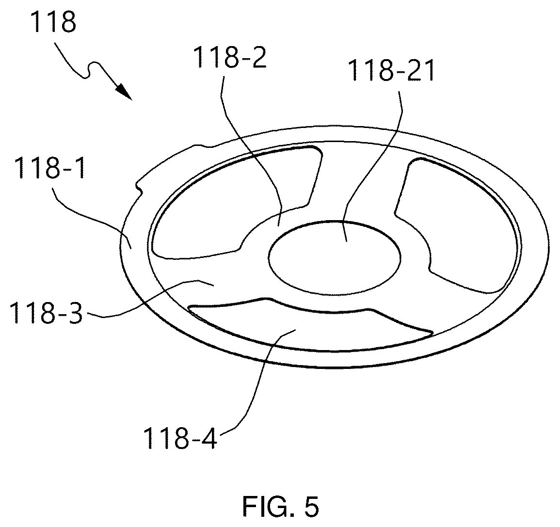 Patent US12556867 Figure 5 – Speaker unit for earphone