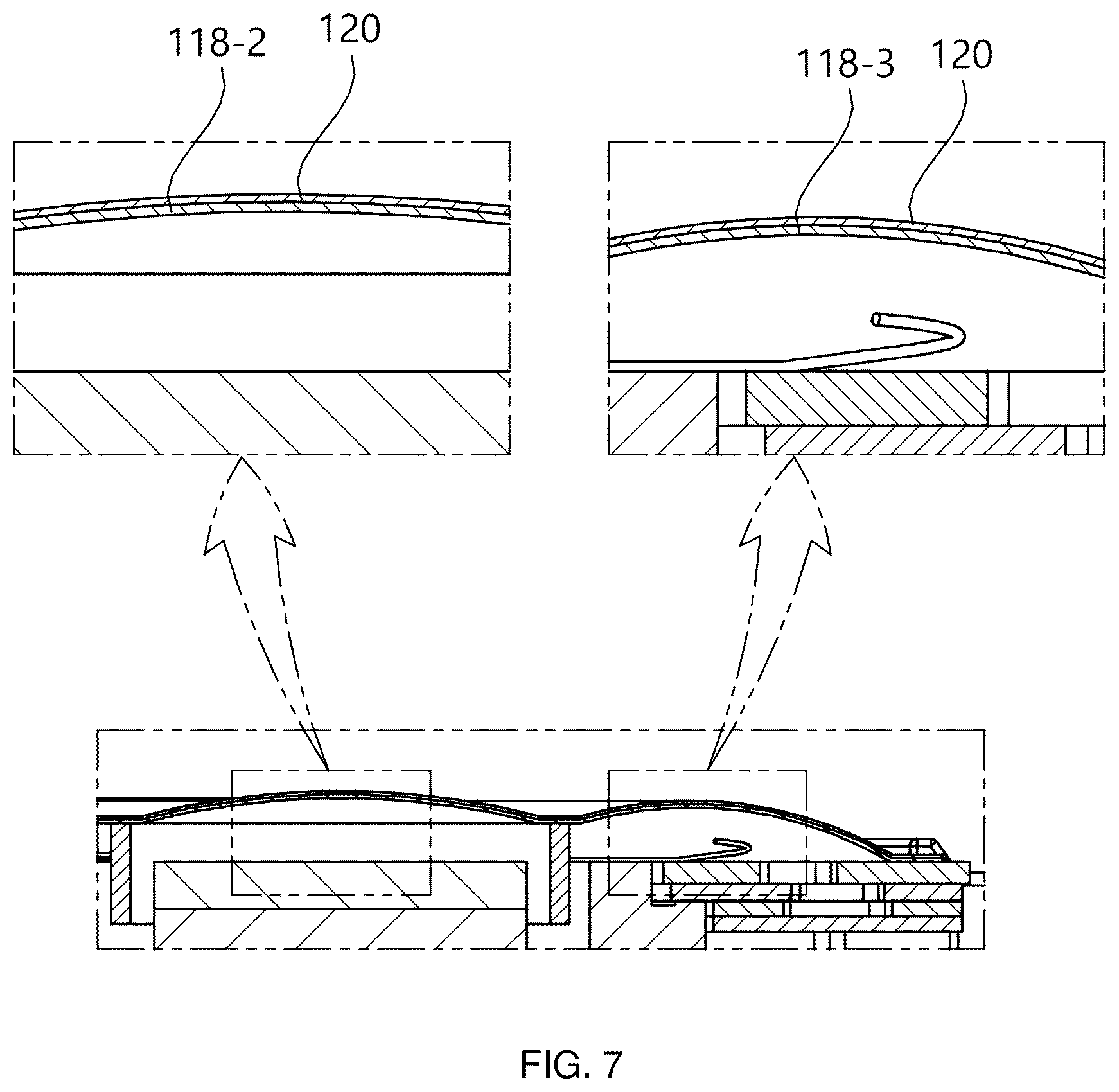 Patent US12556867 Figure 7 – Speaker unit for earphone