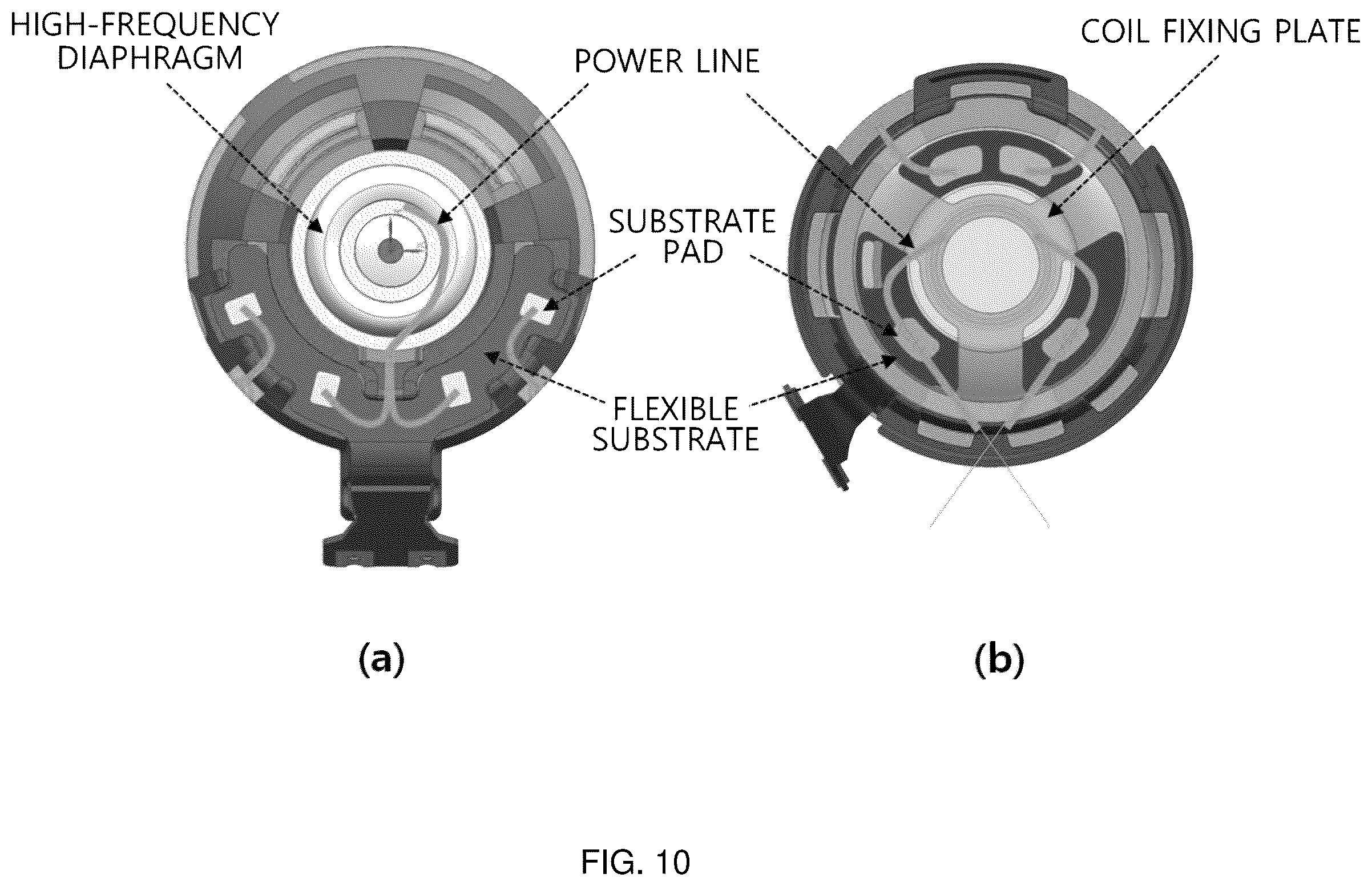 Patent US12556867 Figure 10 – Speaker unit for earphone