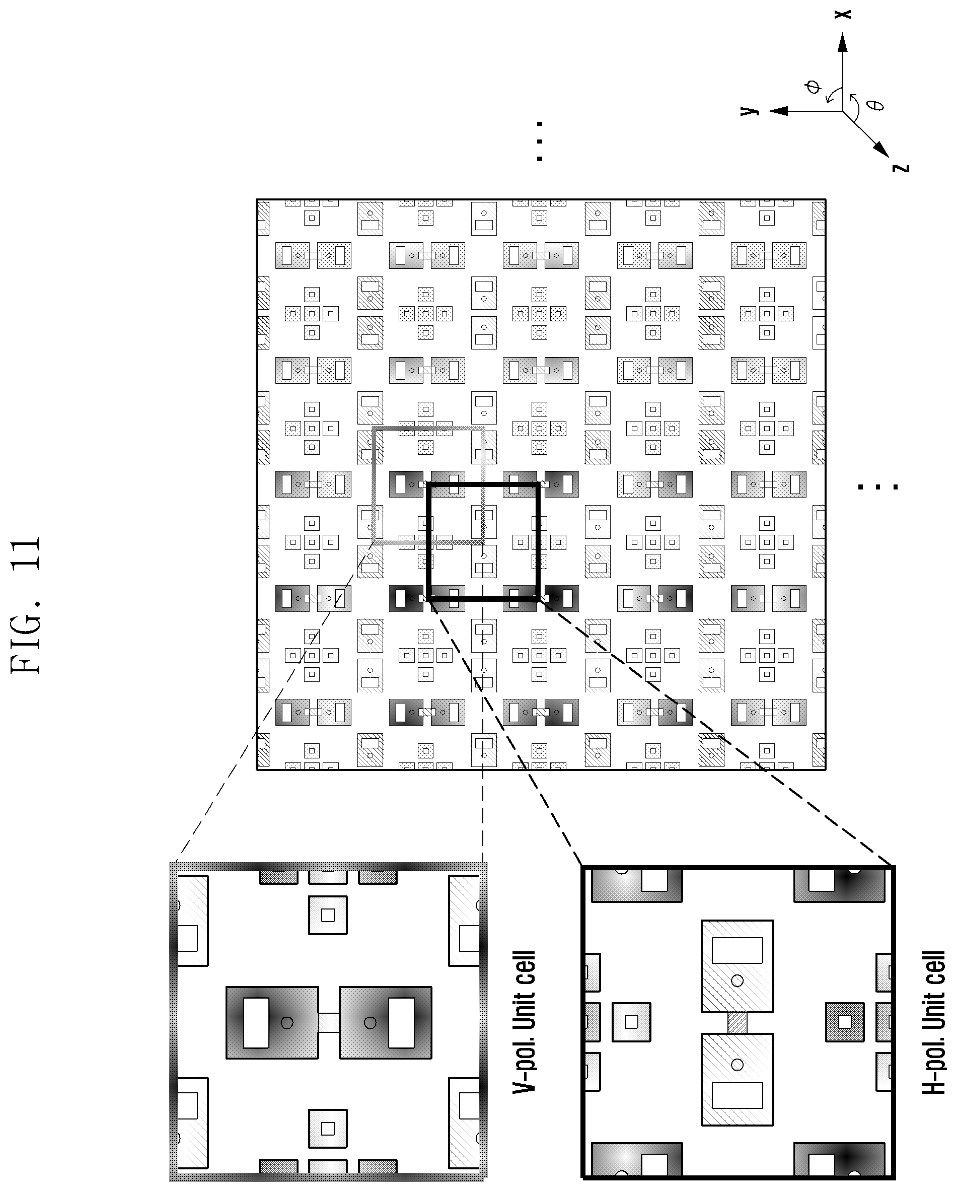 Patent US12556936 Figure 11 – Reconfigurable intelligent surface and apparatus