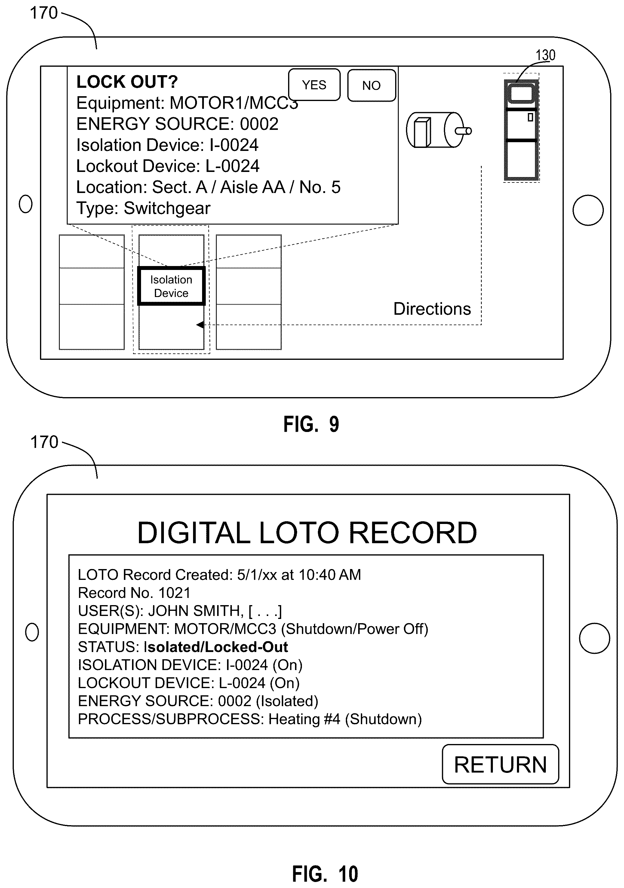 Patent US12562008 Figure 8 – Digital LOTO