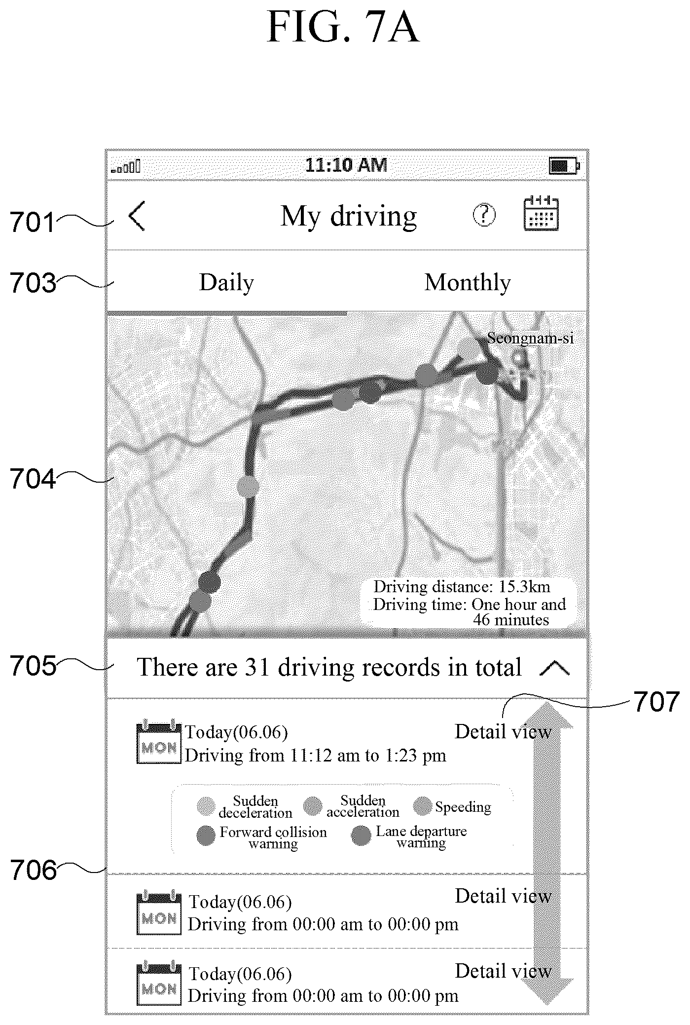 Patent US12562015 Figure 8 – User terminal device, server, and method for providing driver's driving information using the same