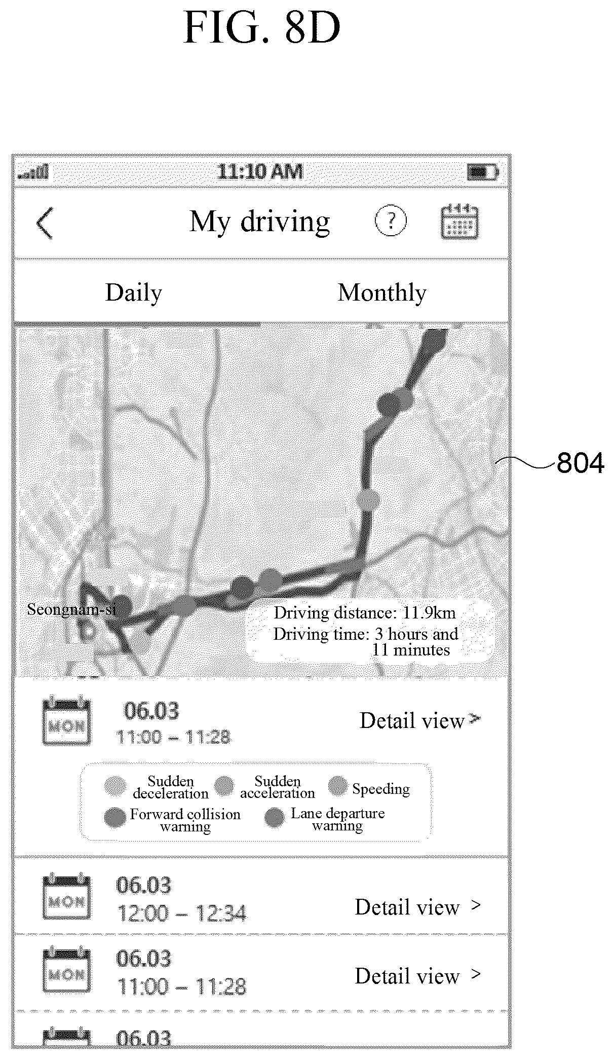 Patent US12562015 Figure 13 – User terminal device, server, and method for providing driver's driving information using the same