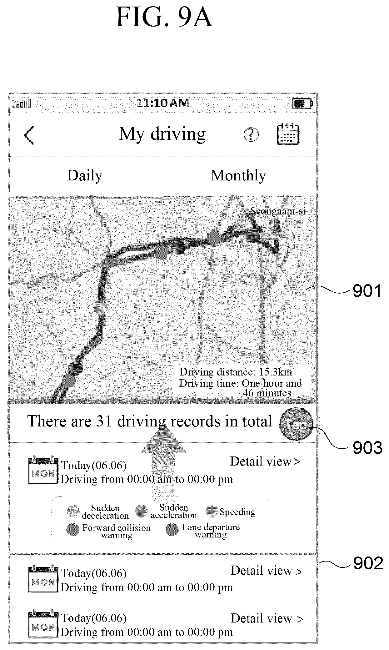 Patent US12562015 Figure 14 – User terminal device, server, and method for providing driver's driving information using the same