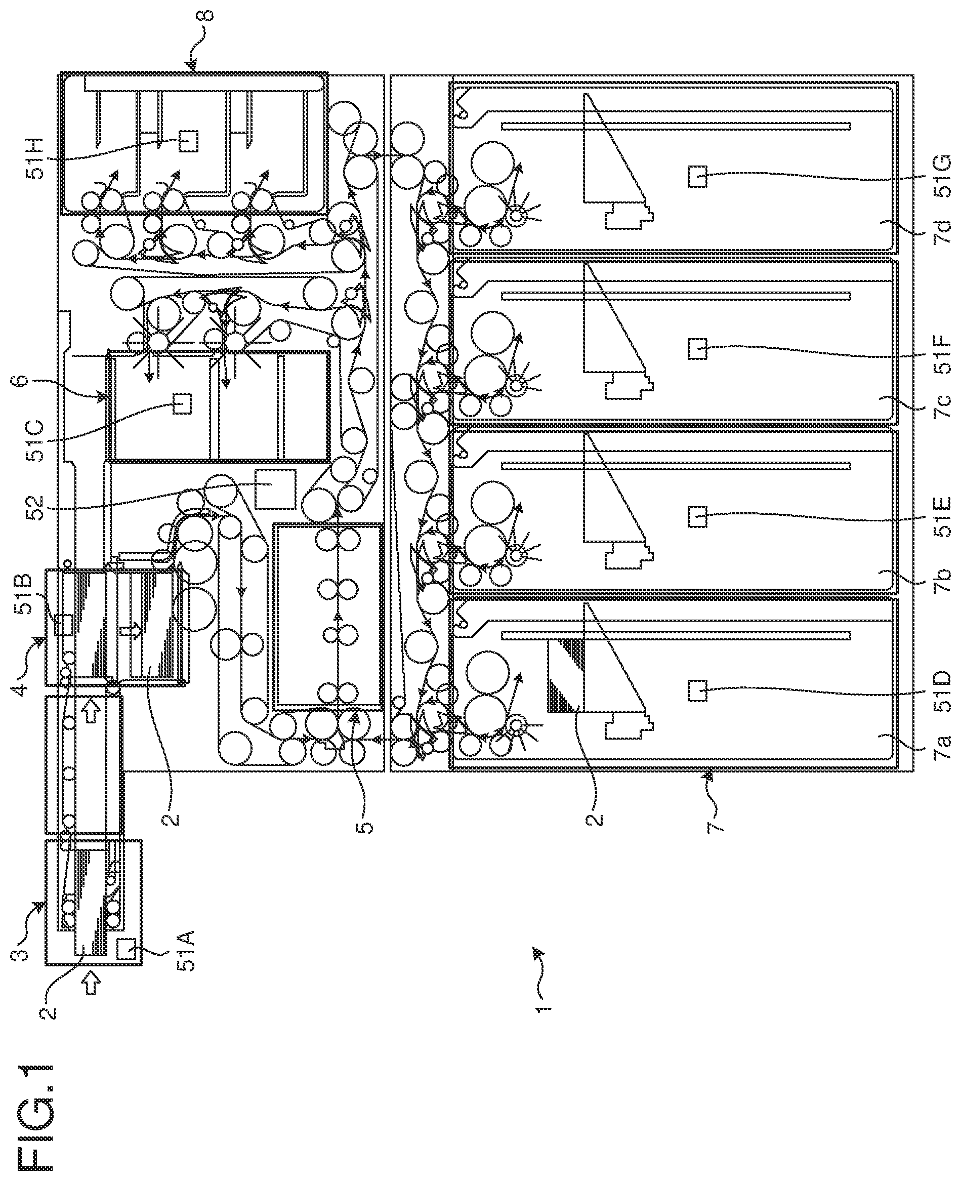 Patent US12562018 Figure 1 – Bill handling apparatus and failure determination method