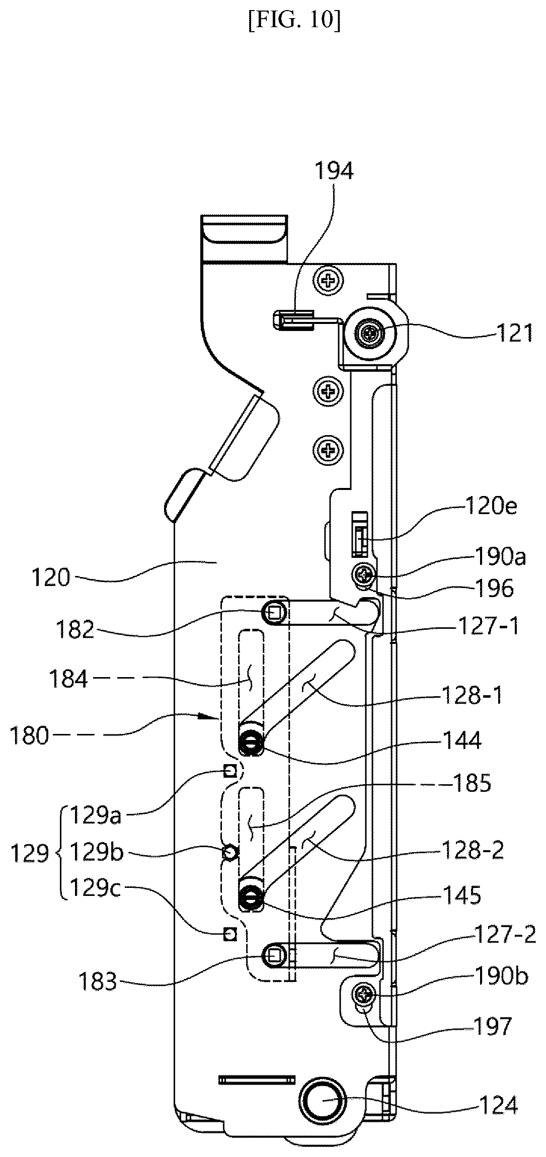 Patent US12562019 Figure 10 – Cassette holder for automated teller machine