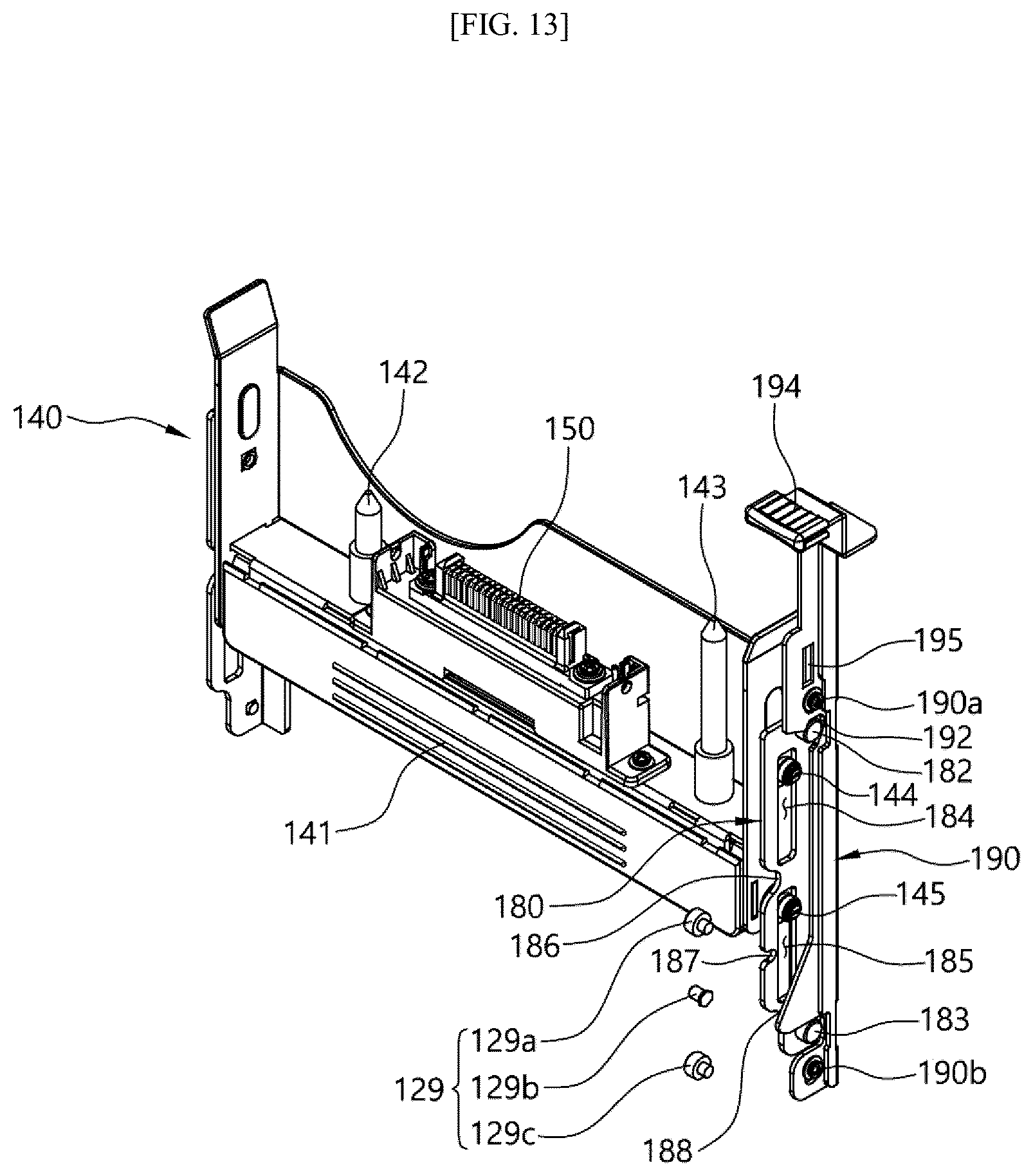Patent US12562019 Figure 13 – Cassette holder for automated teller machine