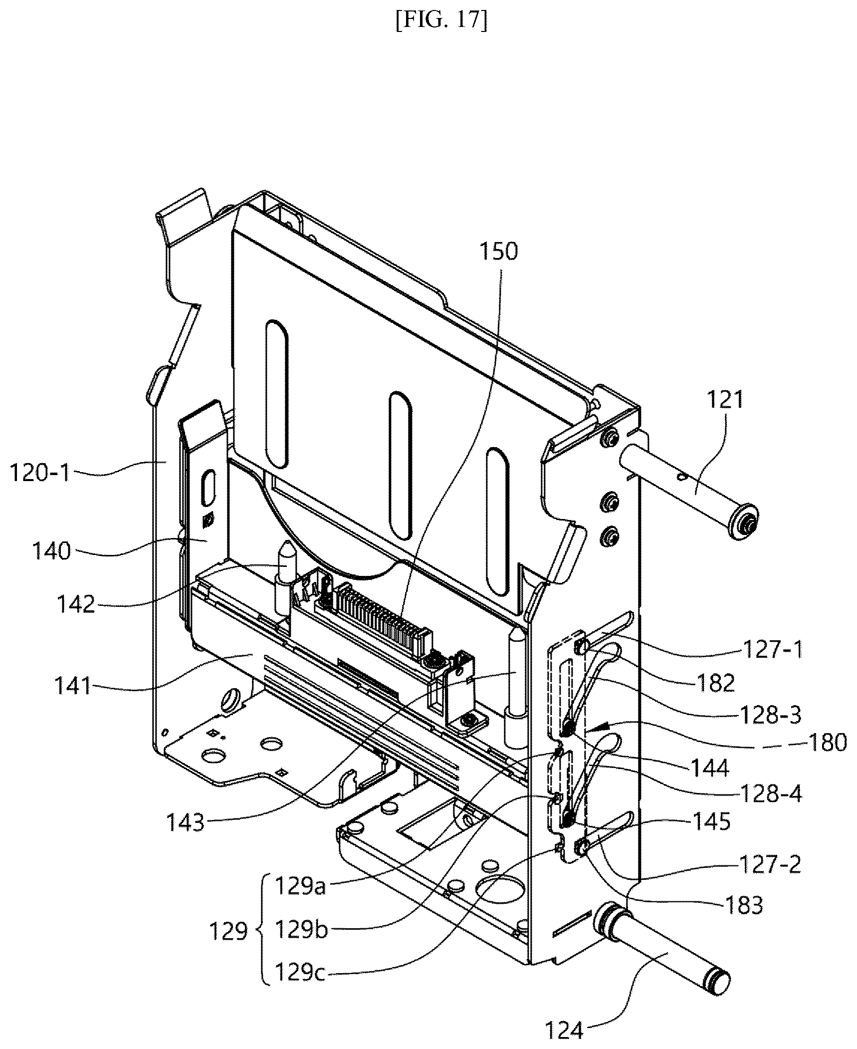 Patent US12562019 Figure 17 – Cassette holder for automated teller machine