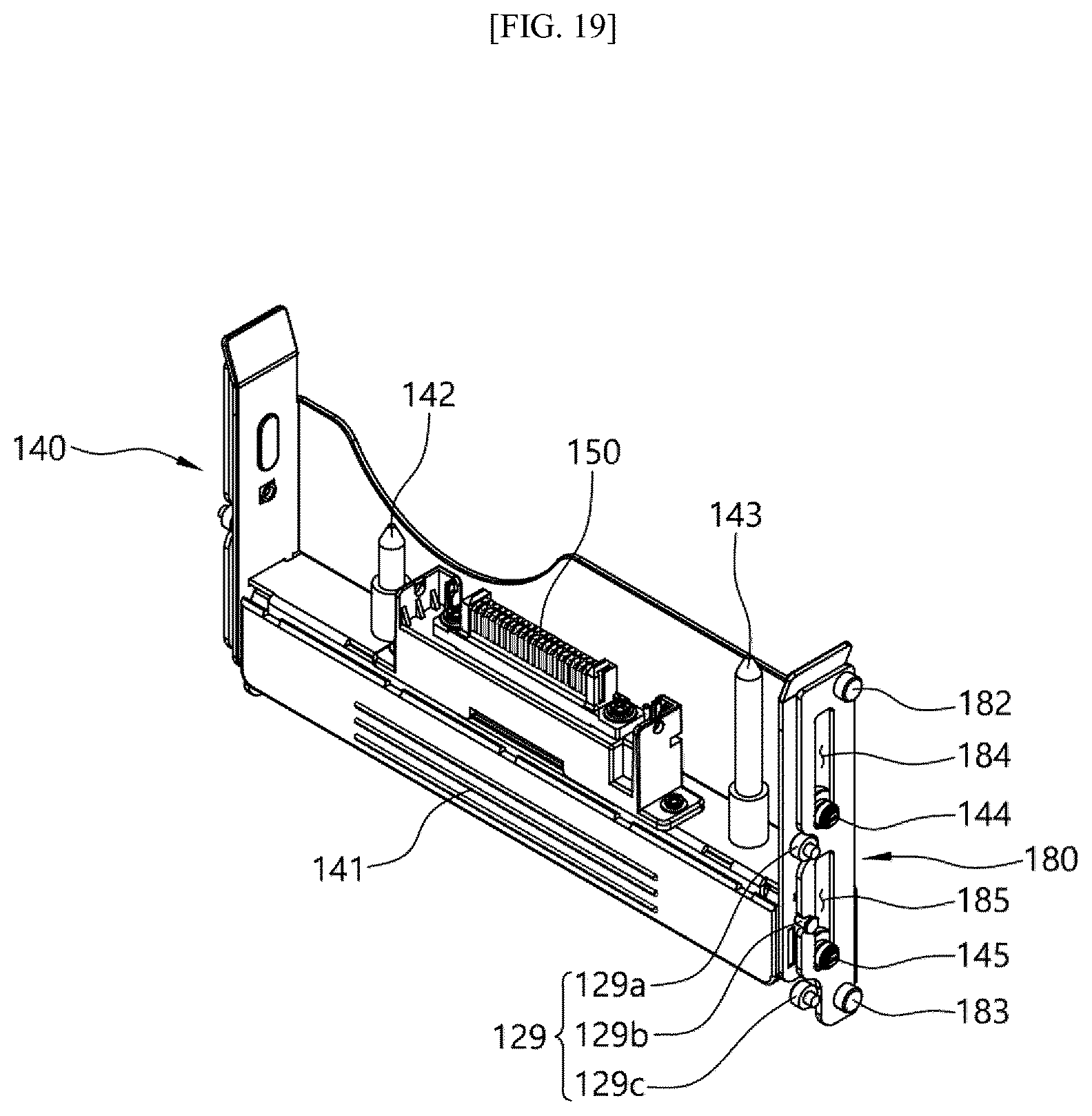 Patent US12562019 Figure 19 – Cassette holder for automated teller machine