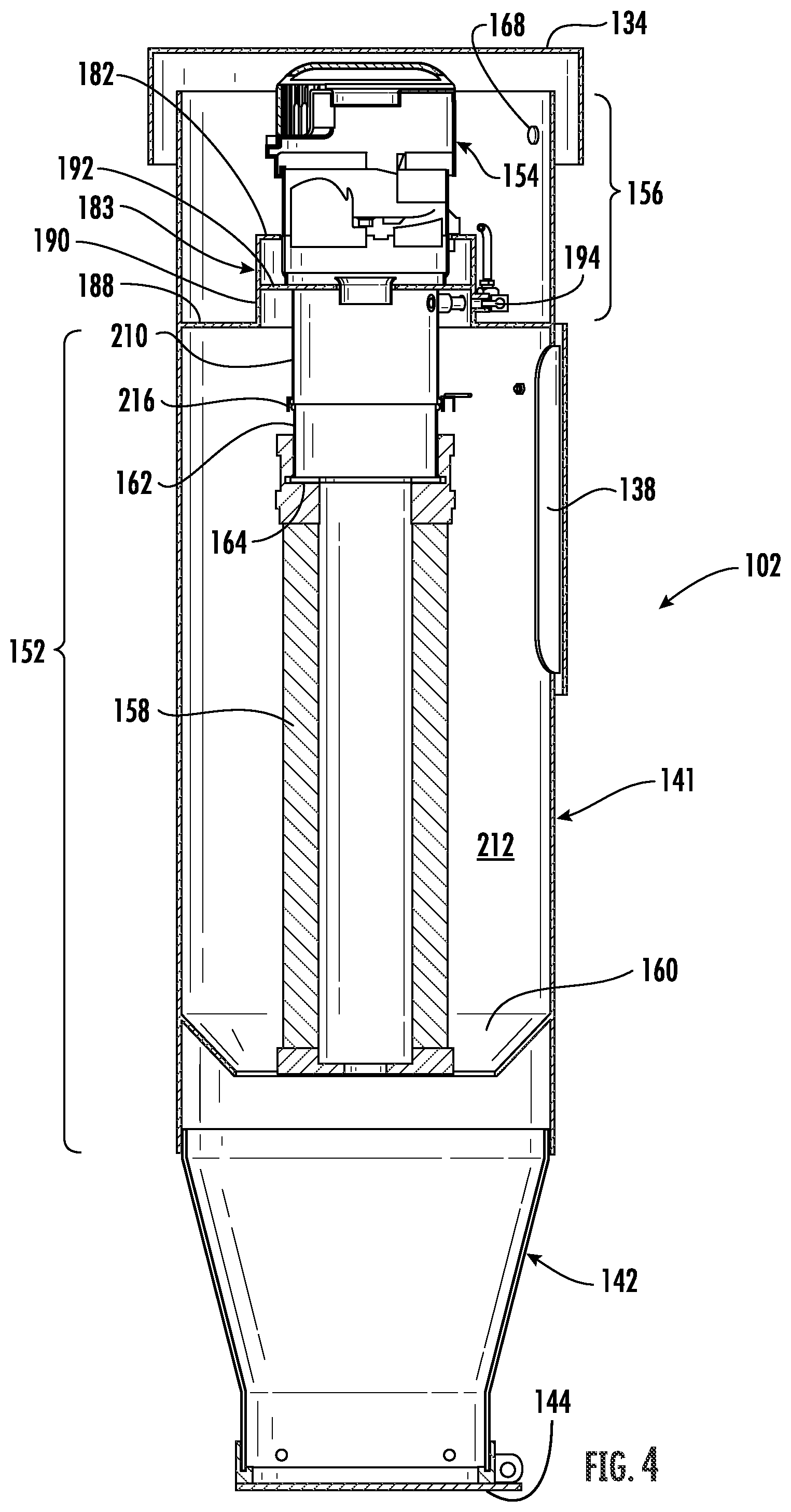 Patent US12562021 Figure 4 – Vehicle treatment arch with pressure differential indication system and tool engagement system