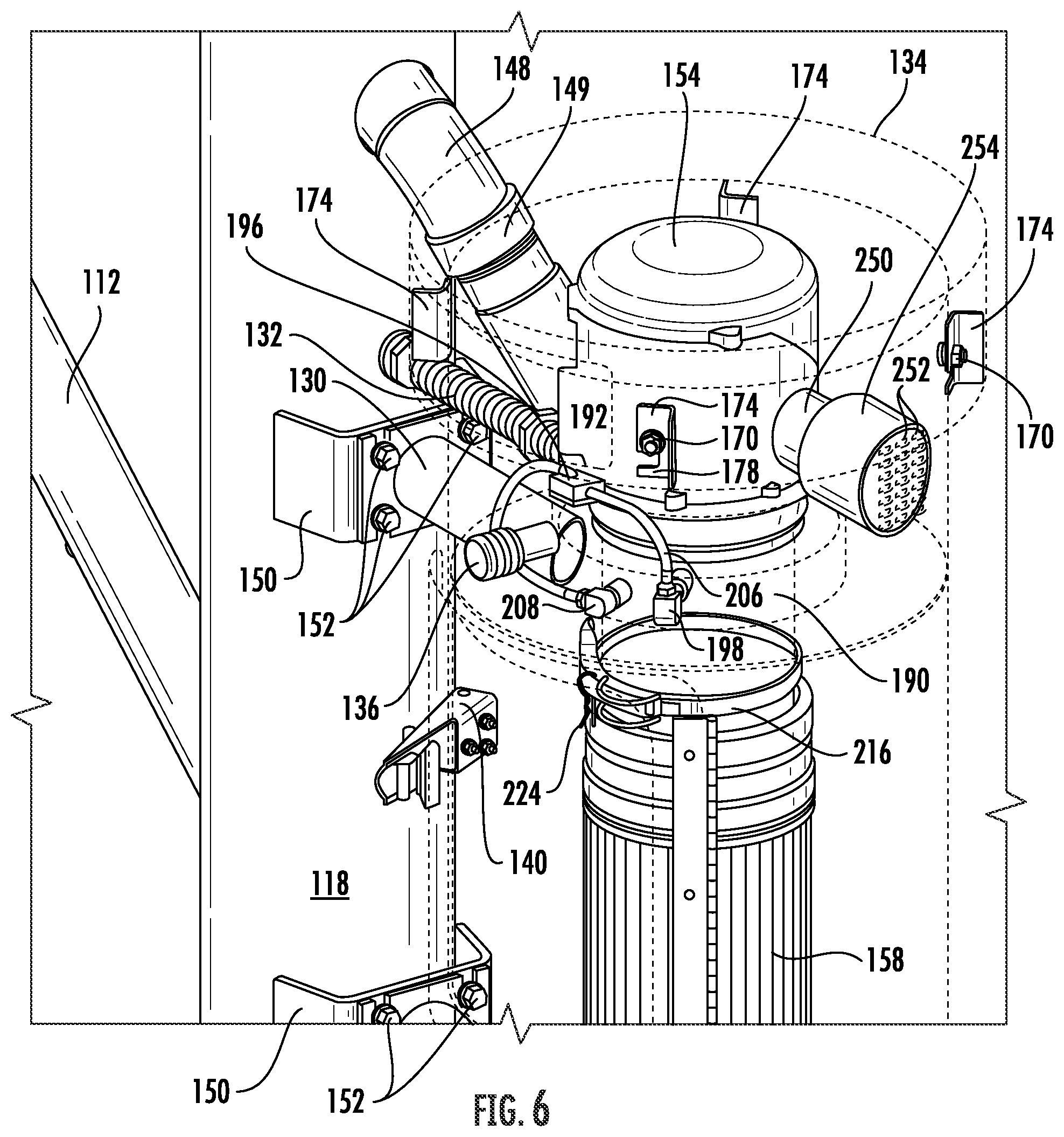 Patent US12562021 Figure 6 – Vehicle treatment arch with pressure differential indication system and tool engagement system