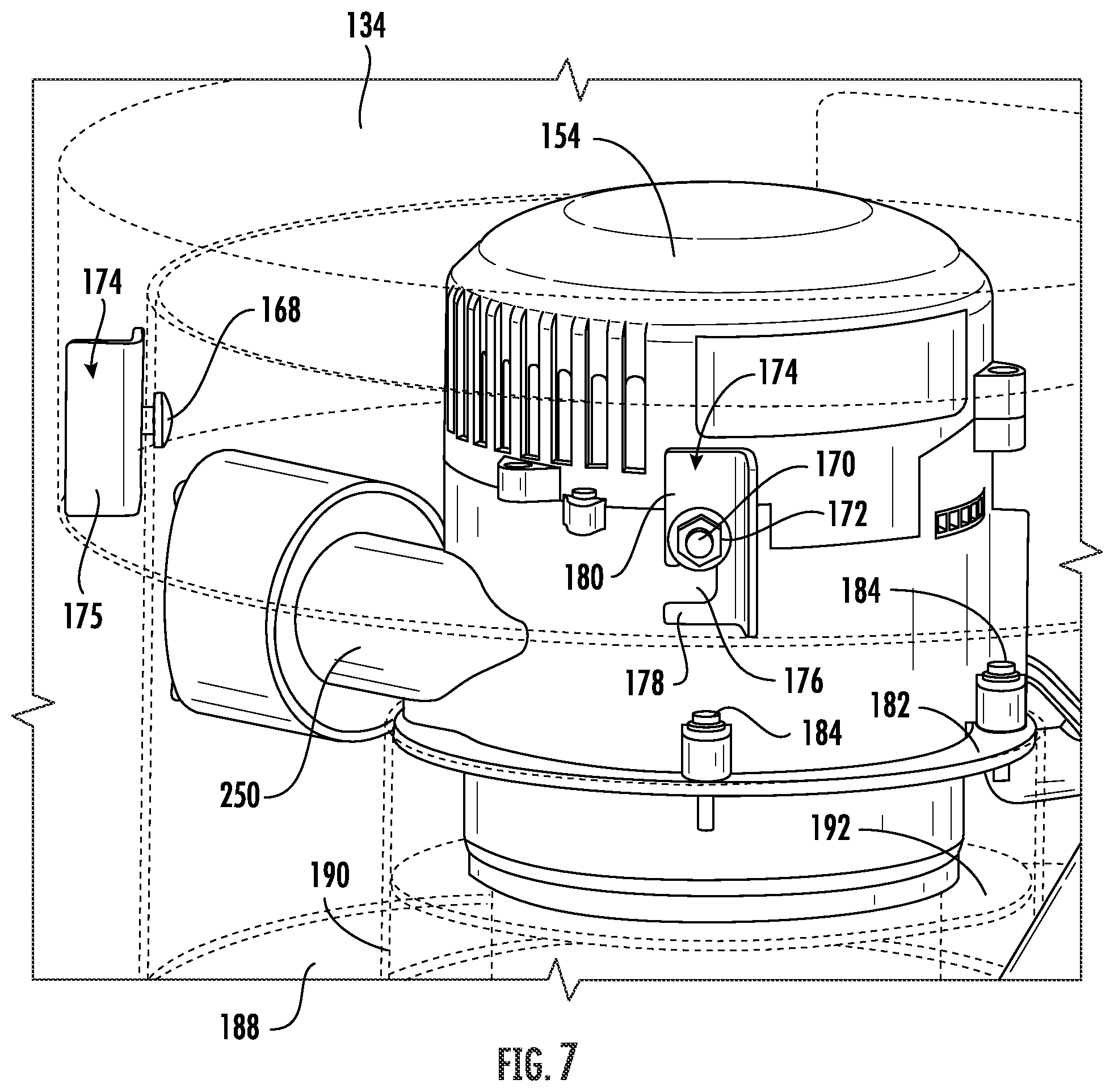 Patent US12562021 Figure 7 – Vehicle treatment arch with pressure differential indication system and tool engagement system