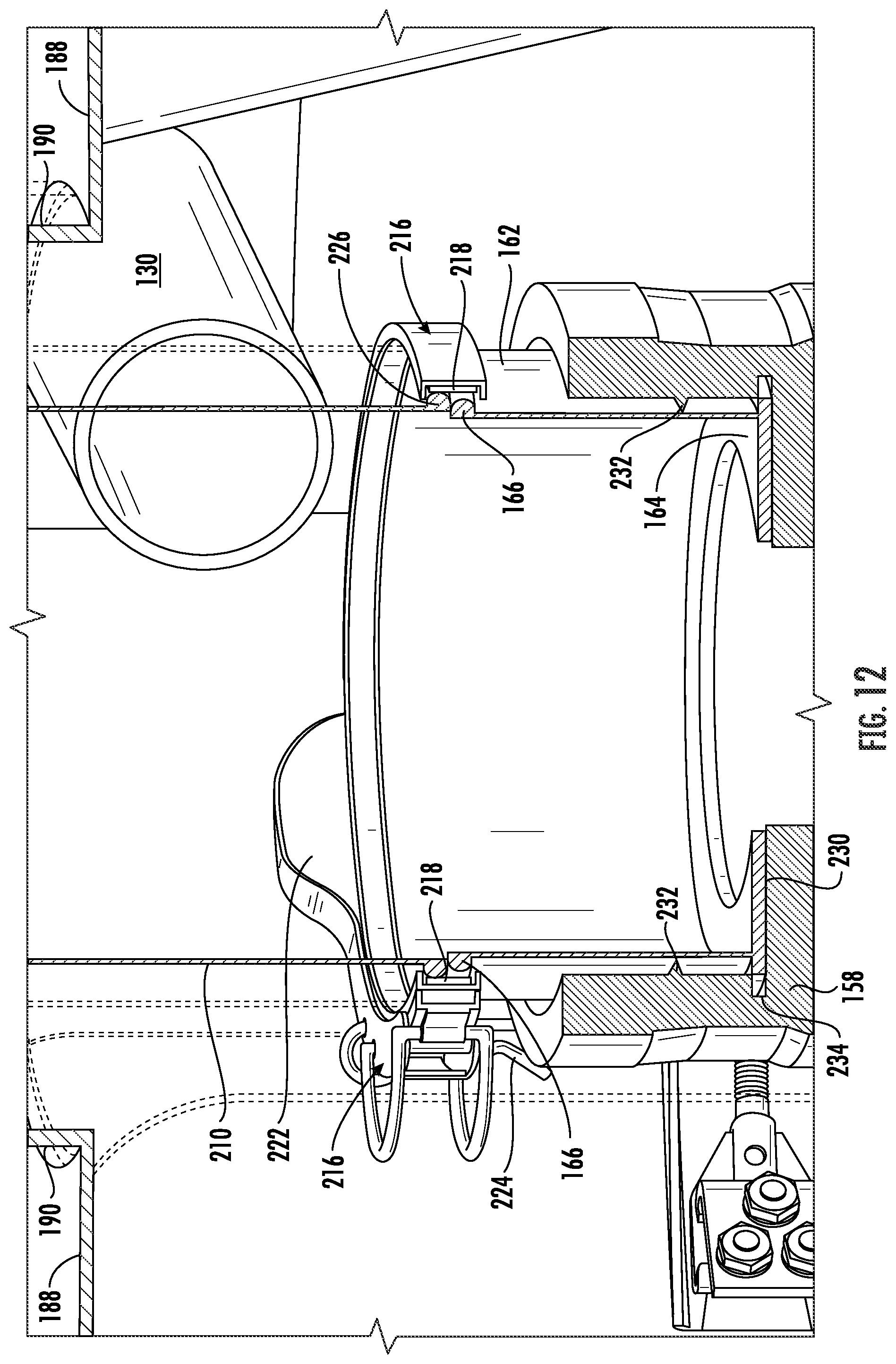 Patent US12562021 Figure 12 – Vehicle treatment arch with pressure differential indication system and tool engagement system