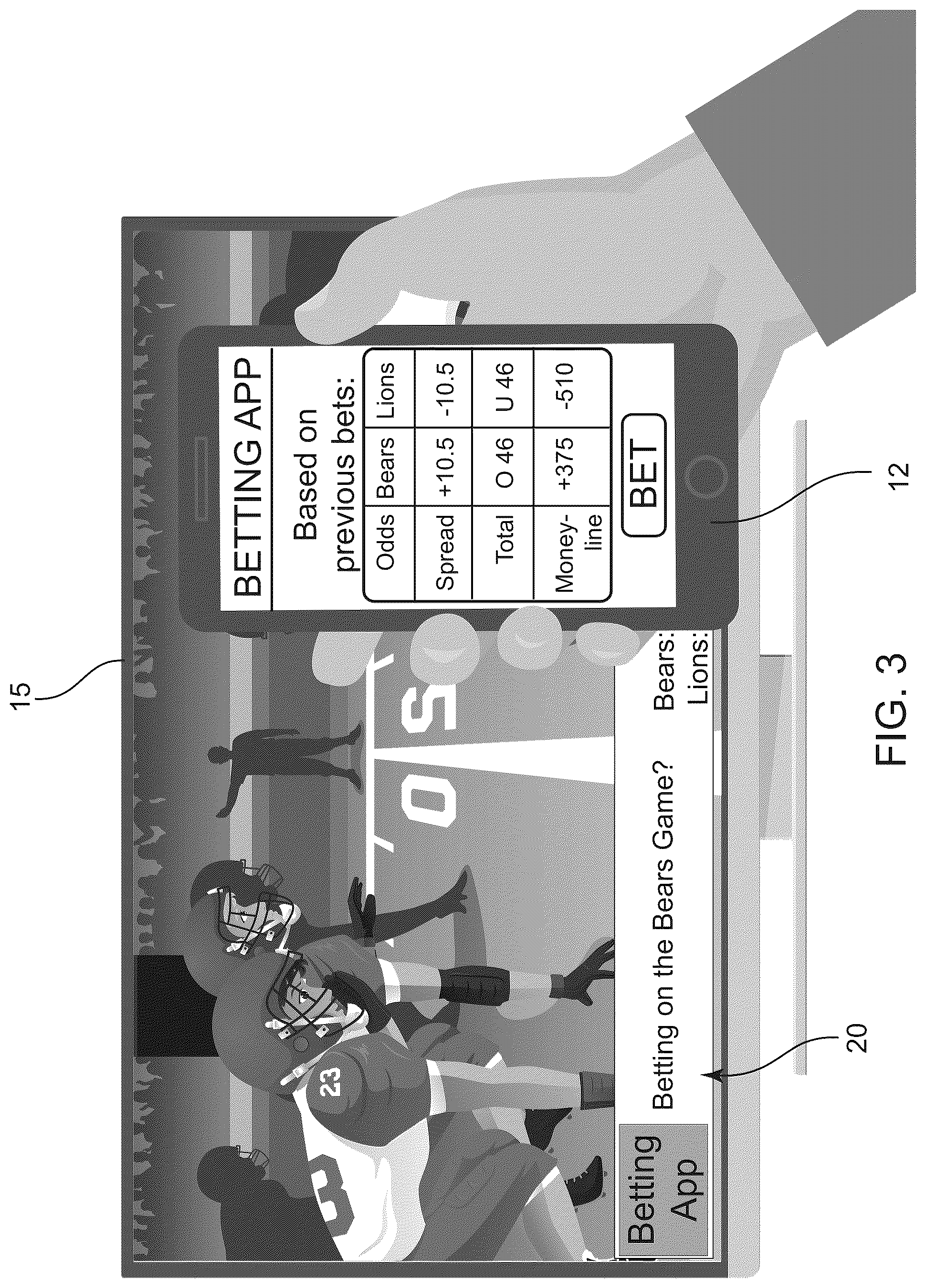 Patent US12562024 Figure 4 – Gaming ticker system with ai function