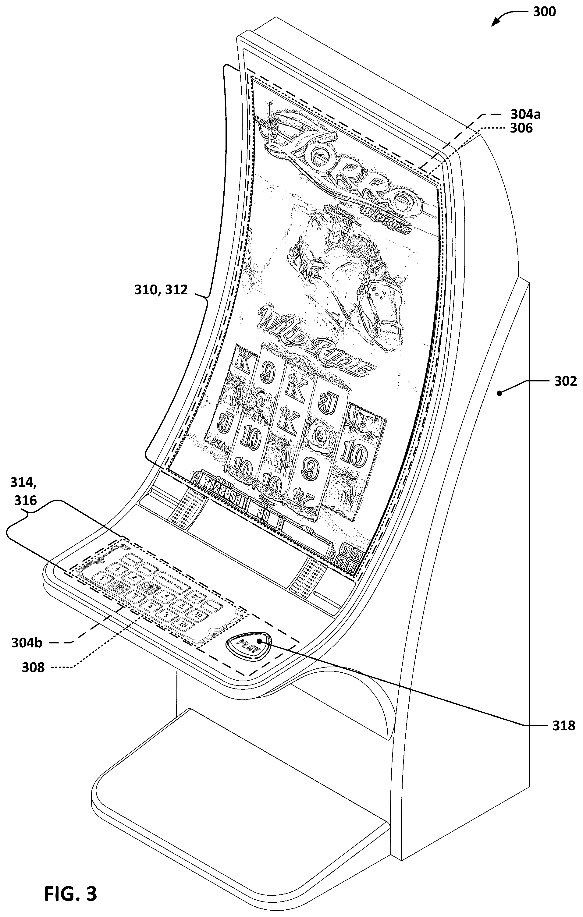 Patent US12562026 Figure 5 – Systems and techniques for wager-associated parameter control graphical state management