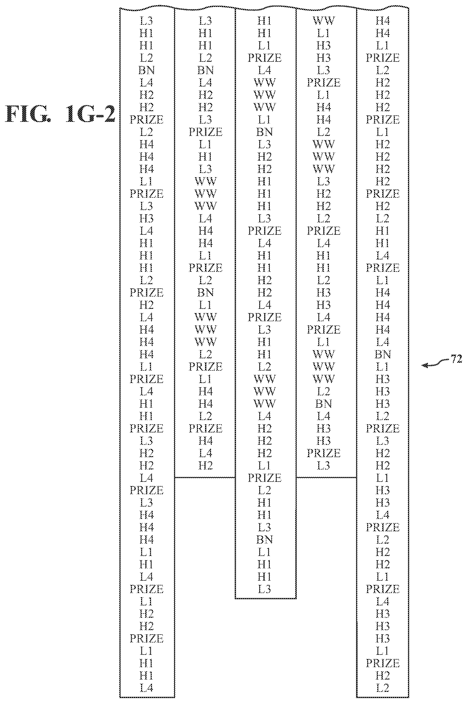 Patent US12562028 Figure 9 – Wager-based game having persistent gaming feature with prize accumulator and prize counter associated with triggering symbols provided by a gaming machine