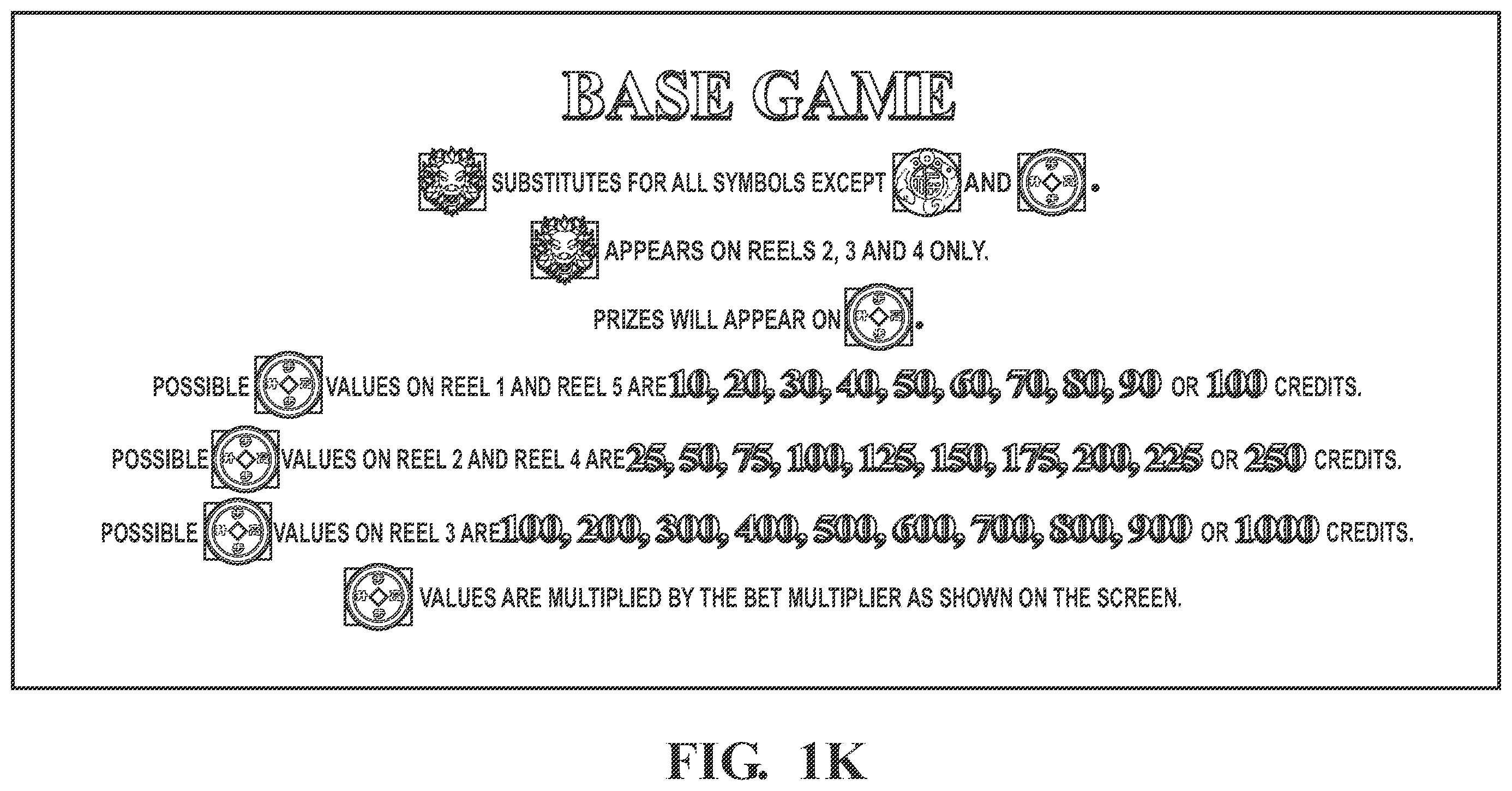 Patent US12562028 Figure 13 – Wager-based game having persistent gaming feature with prize accumulator and prize counter associated with triggering symbols provided by a gaming machine