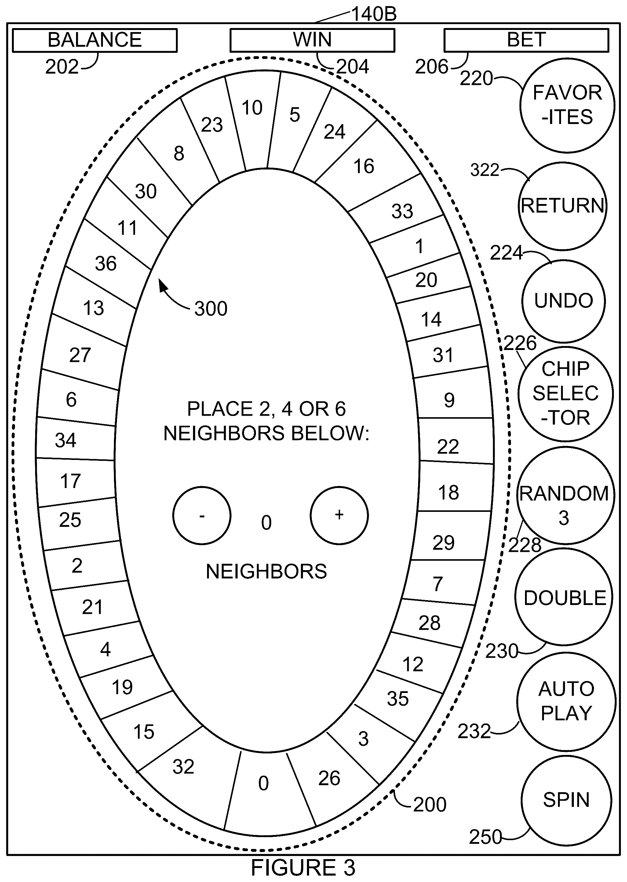 Patent US12562030 Figure 3 – Random trigger for computer-implemented game