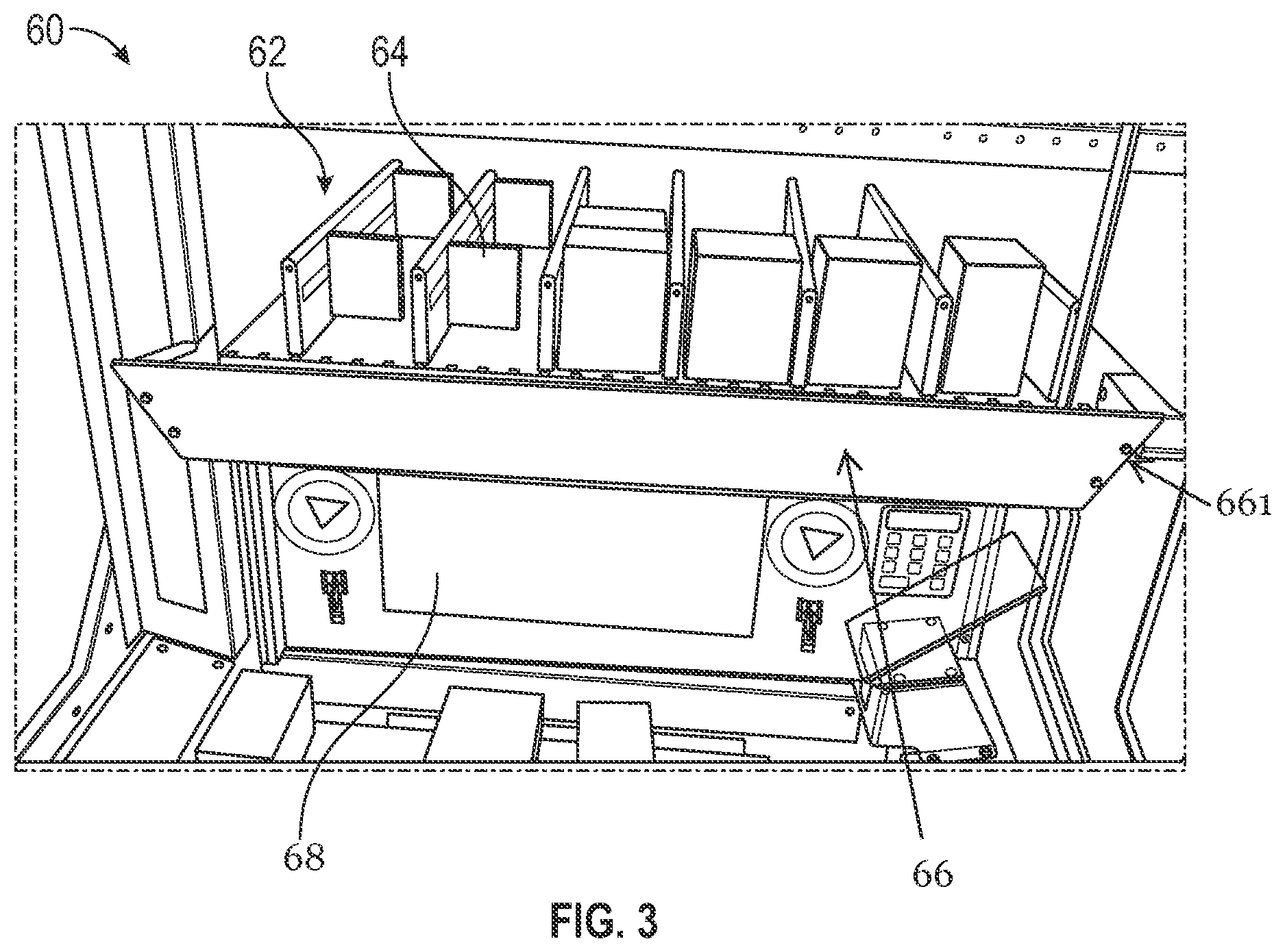 Patent US12562035 Figure 3 – System and method for an arcade game machine