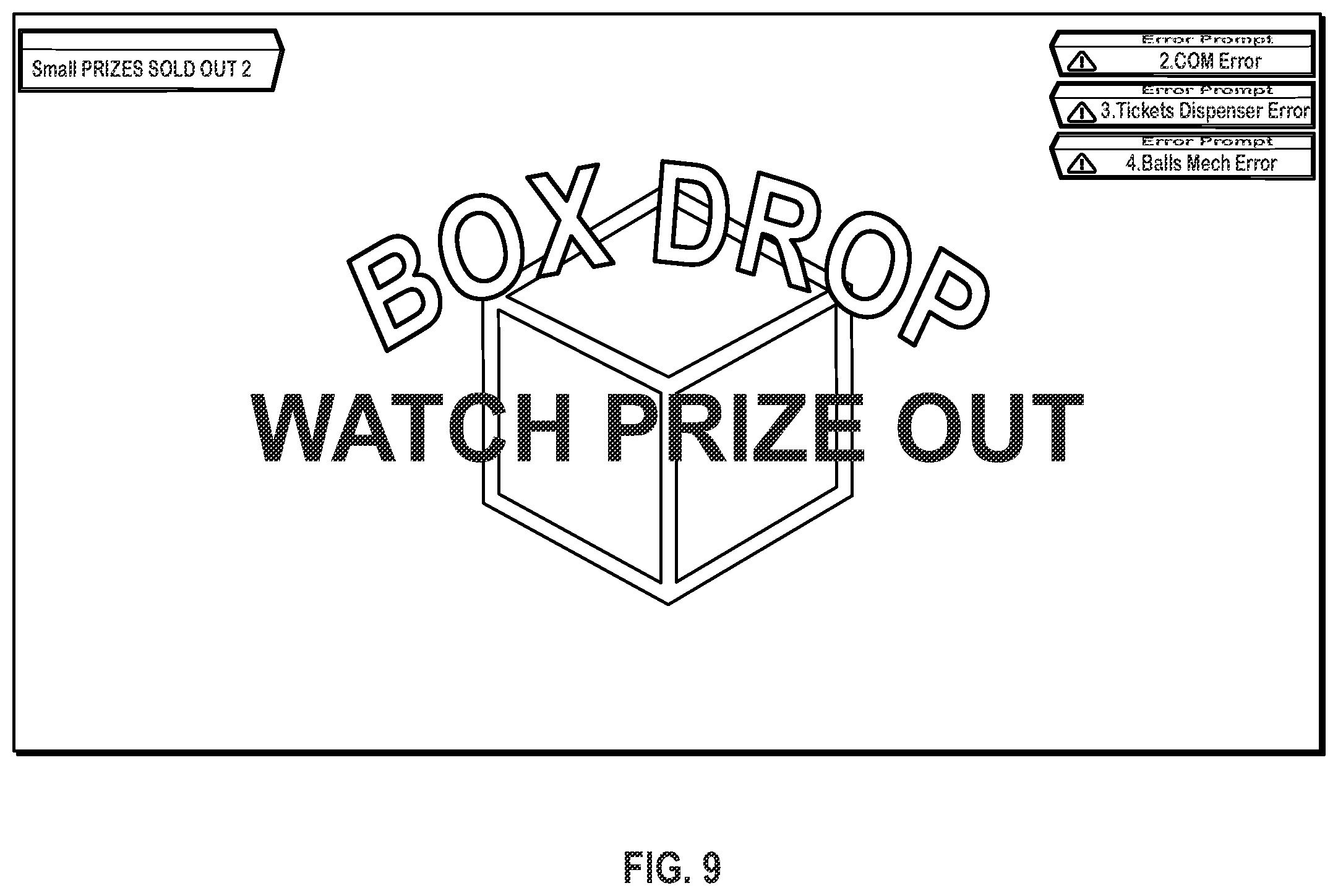 Patent US12562035 Figure 9 – System and method for an arcade game machine