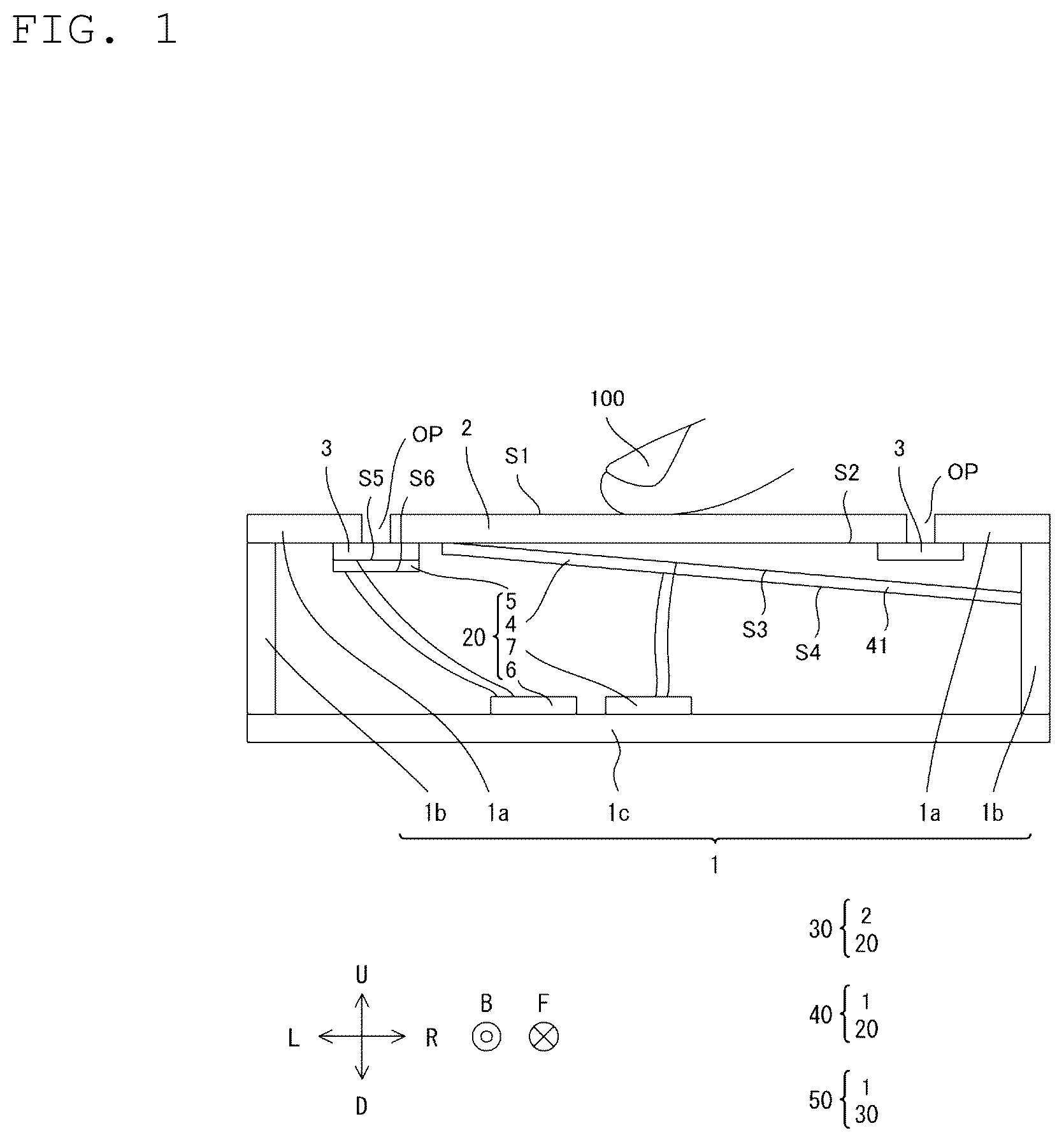 Patent US12562039 Figure 1 – Actuator unit, tactile sense presentation device, and housing module