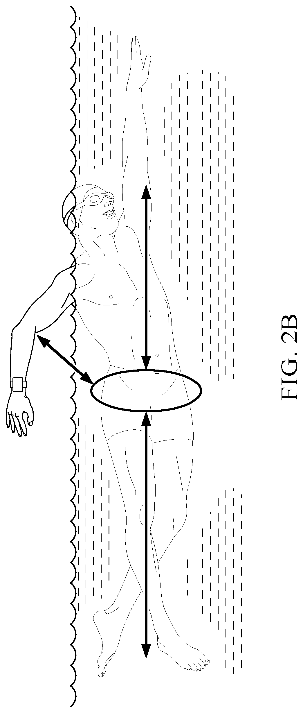 Patent US12562045 Figure 3 – Wearable device used as digital pool attendant