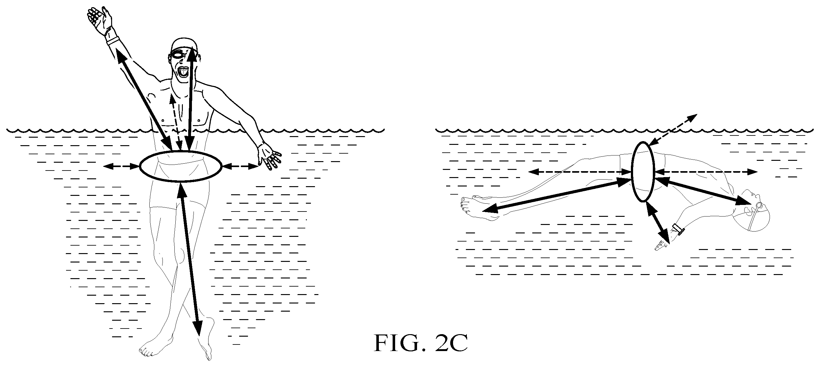 Patent US12562045 Figure 4 – Wearable device used as digital pool attendant