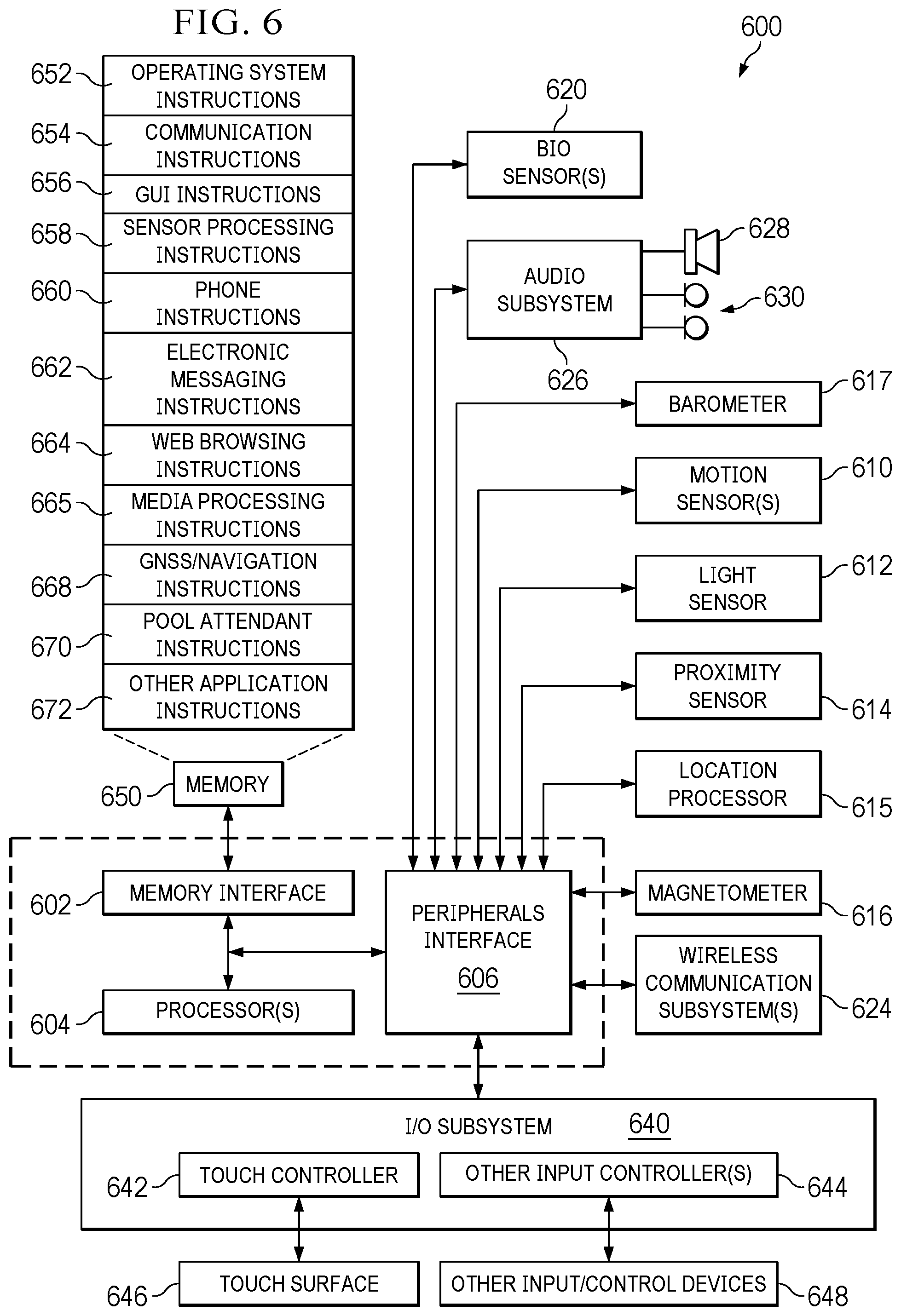 Patent US12562045 Figure 8 – Wearable device used as digital pool attendant
