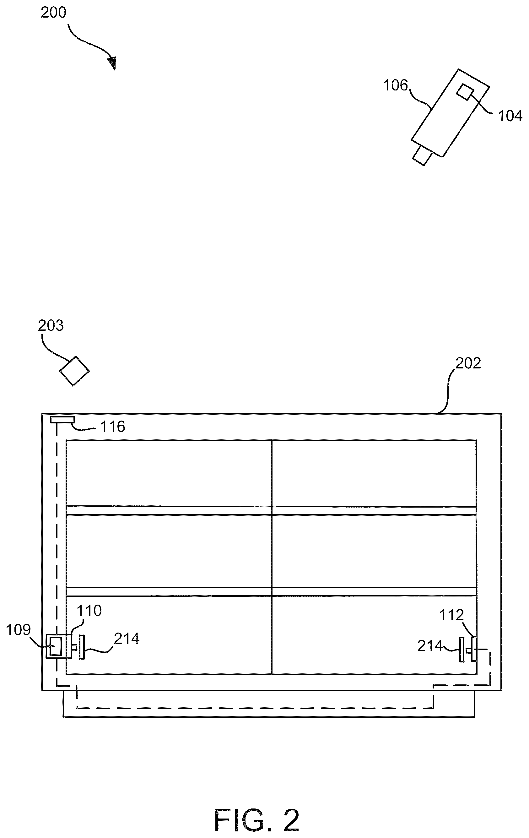 Patent US12562049 Figure 2 – Security system including automation notification and surveillance integration