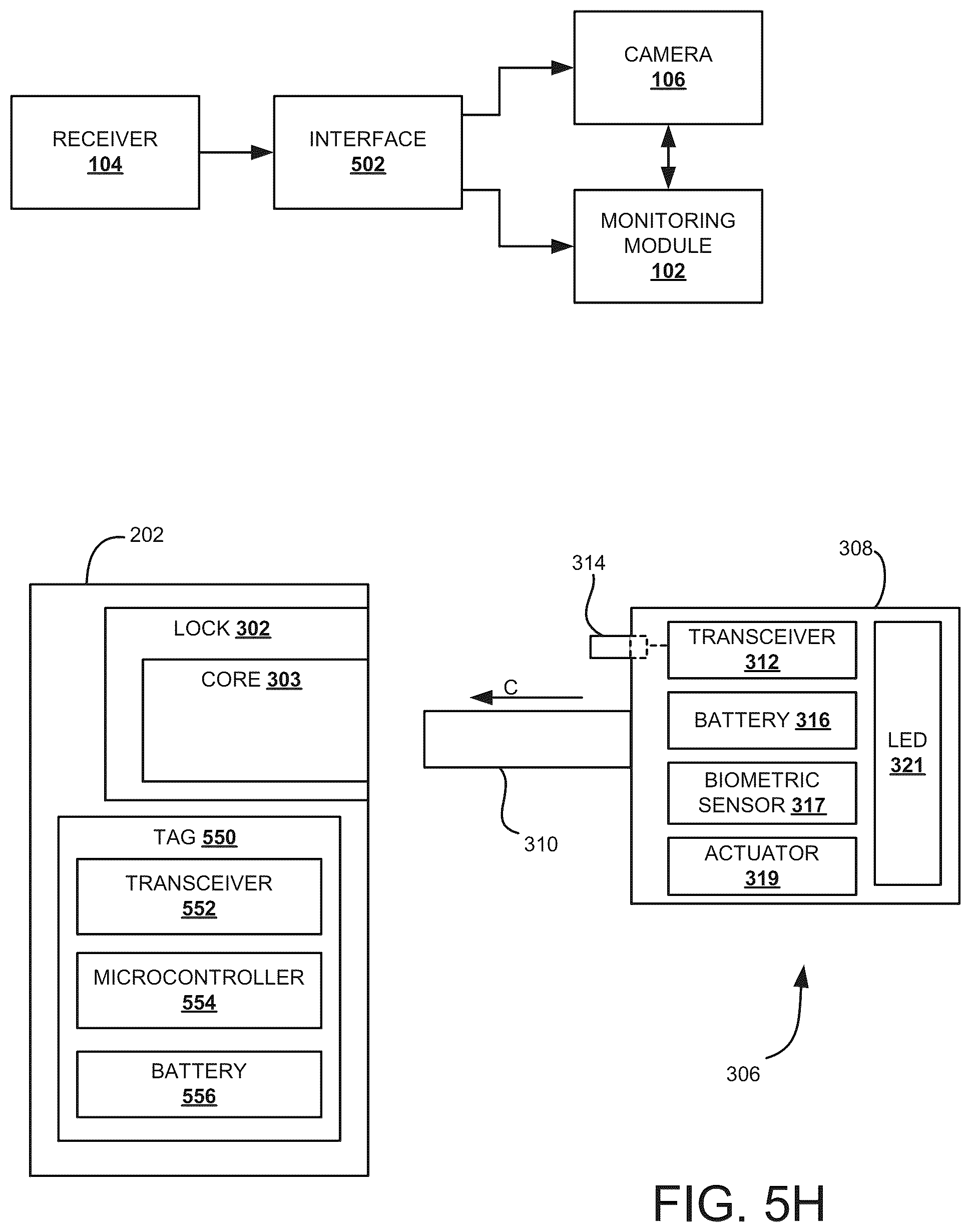 Patent US12562049 Figure 11 – Security system including automation notification and surveillance integration