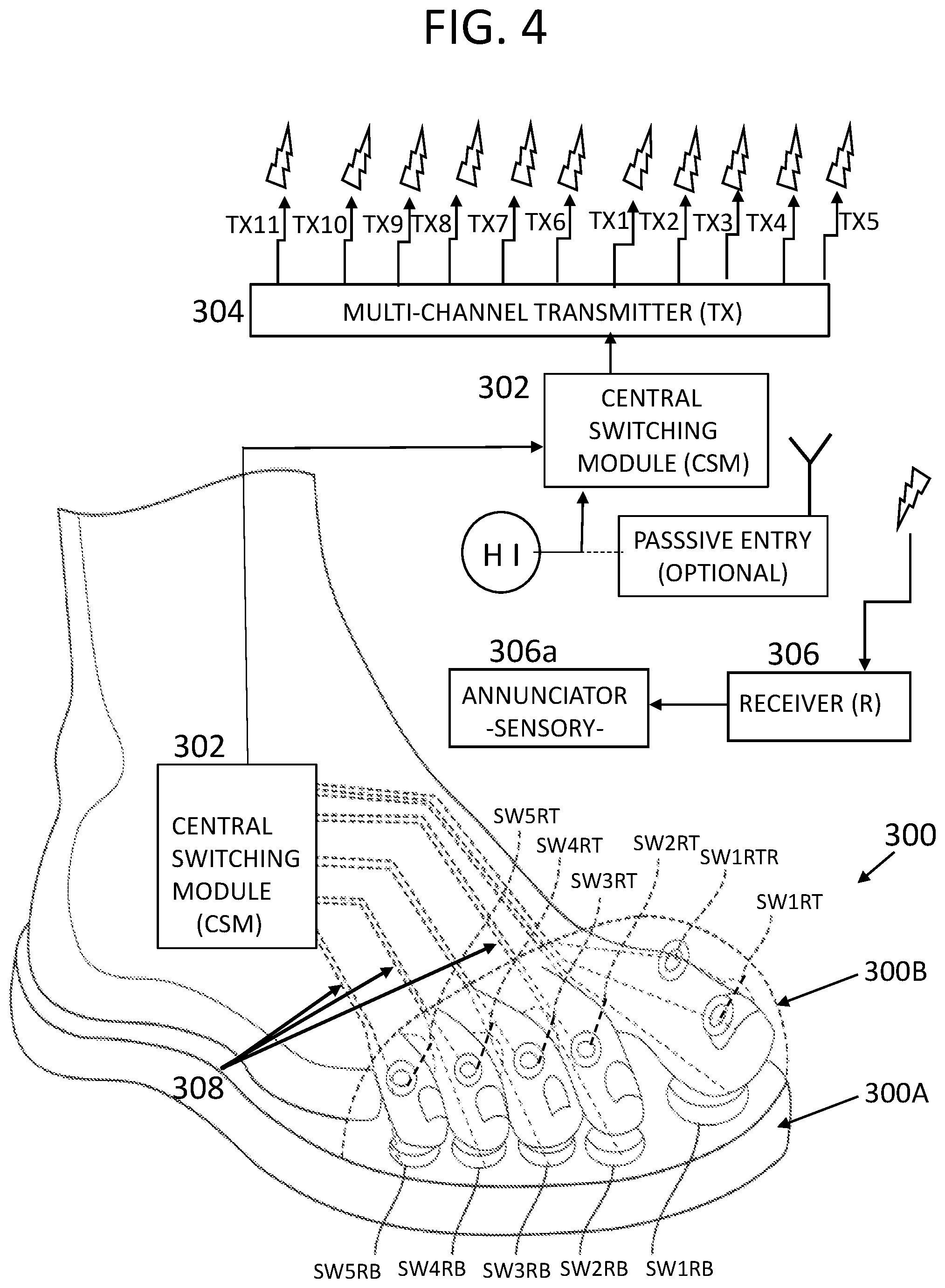 Patent US12562050 Figure 4 – Active personal wireless connectivity network interface system