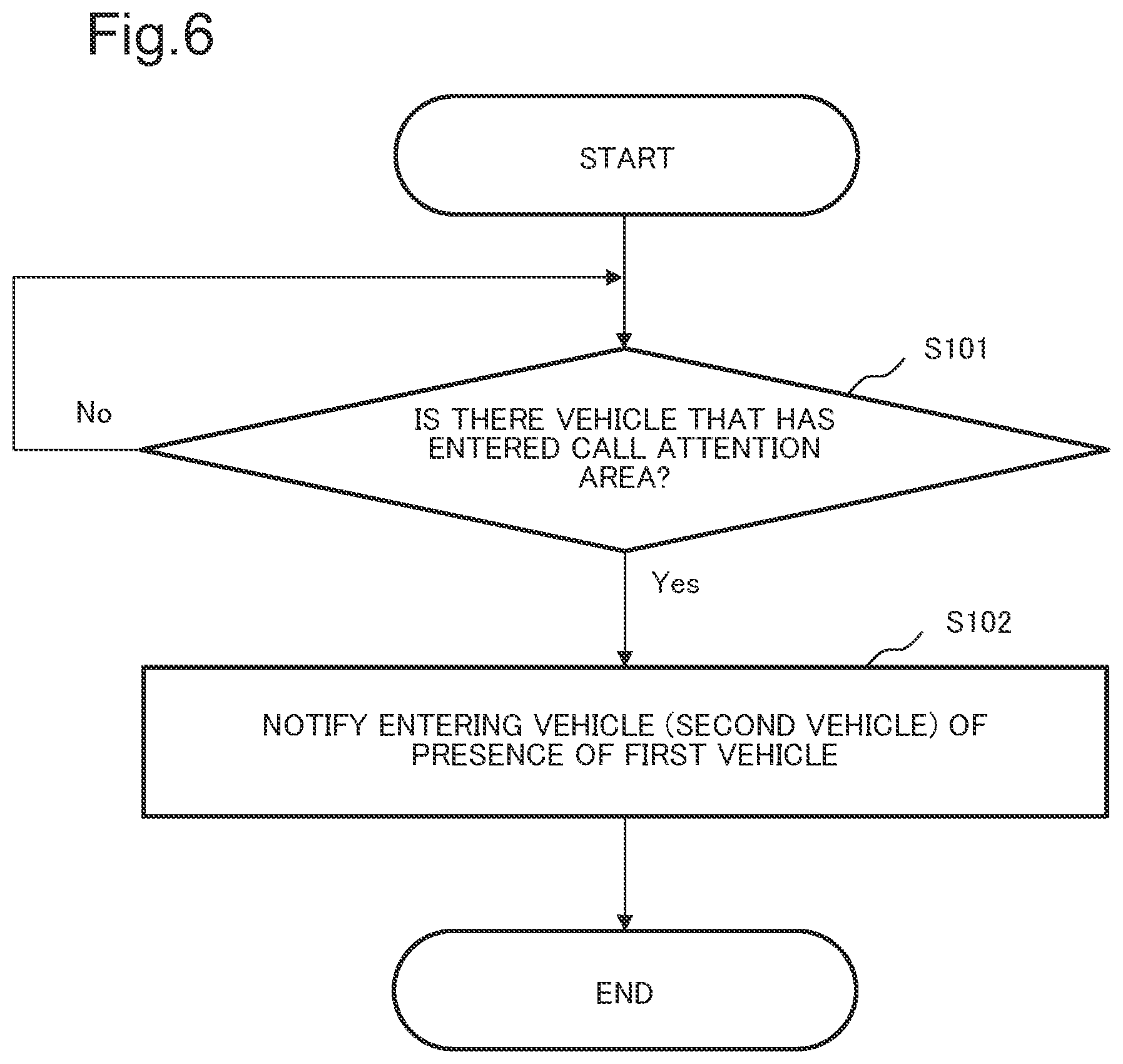 Patent US12562051 Figure 7 – Driving assistance system, driving assistance device, and driving assistance method