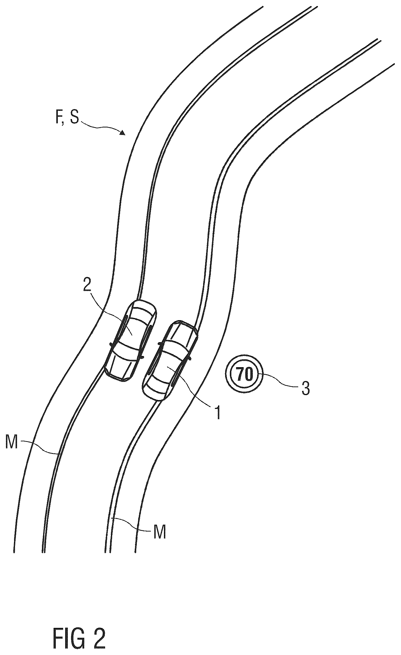 Patent US12562055 Figure 2 – Method for checking a pre-determined speed limit for vehicles on a road and method for supporting a driver