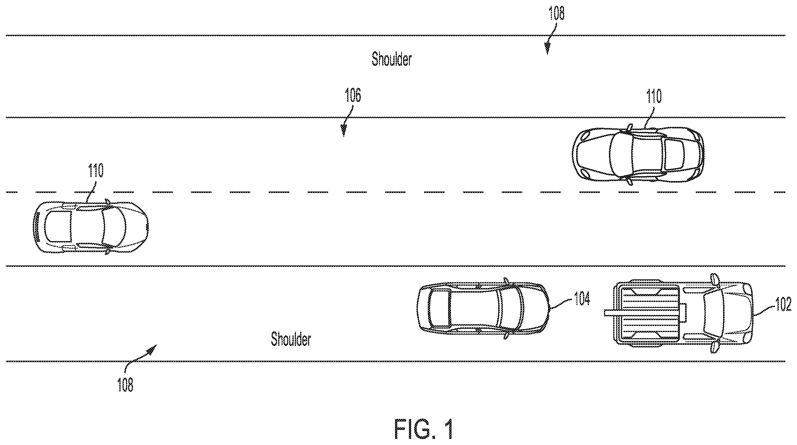 Patent US12562058 Figure 1 – Road-side detection and alert system and method