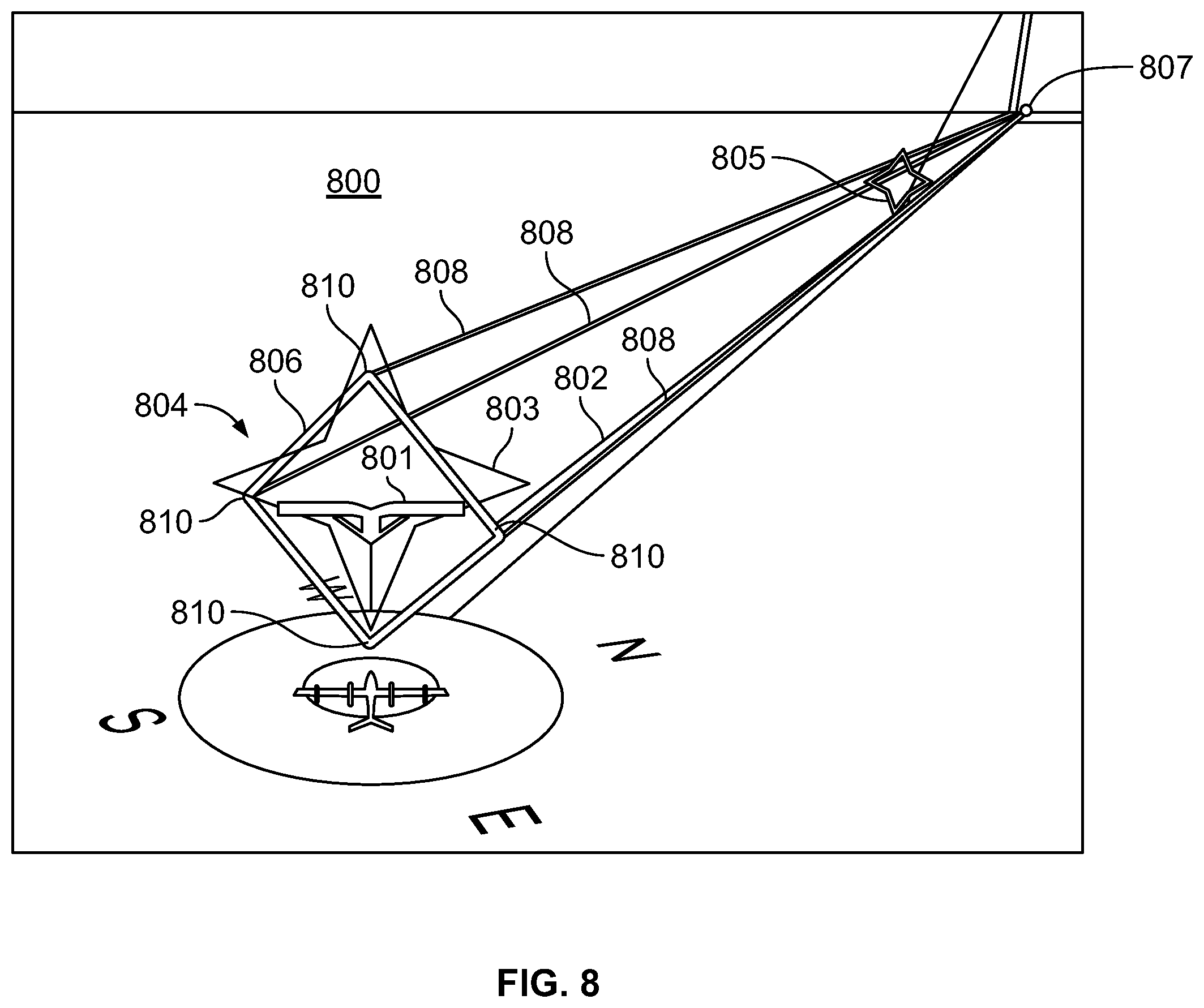 Patent US12562068 Figure 11 – System and method for simplified flight direction and way-finding on a primary flight display
