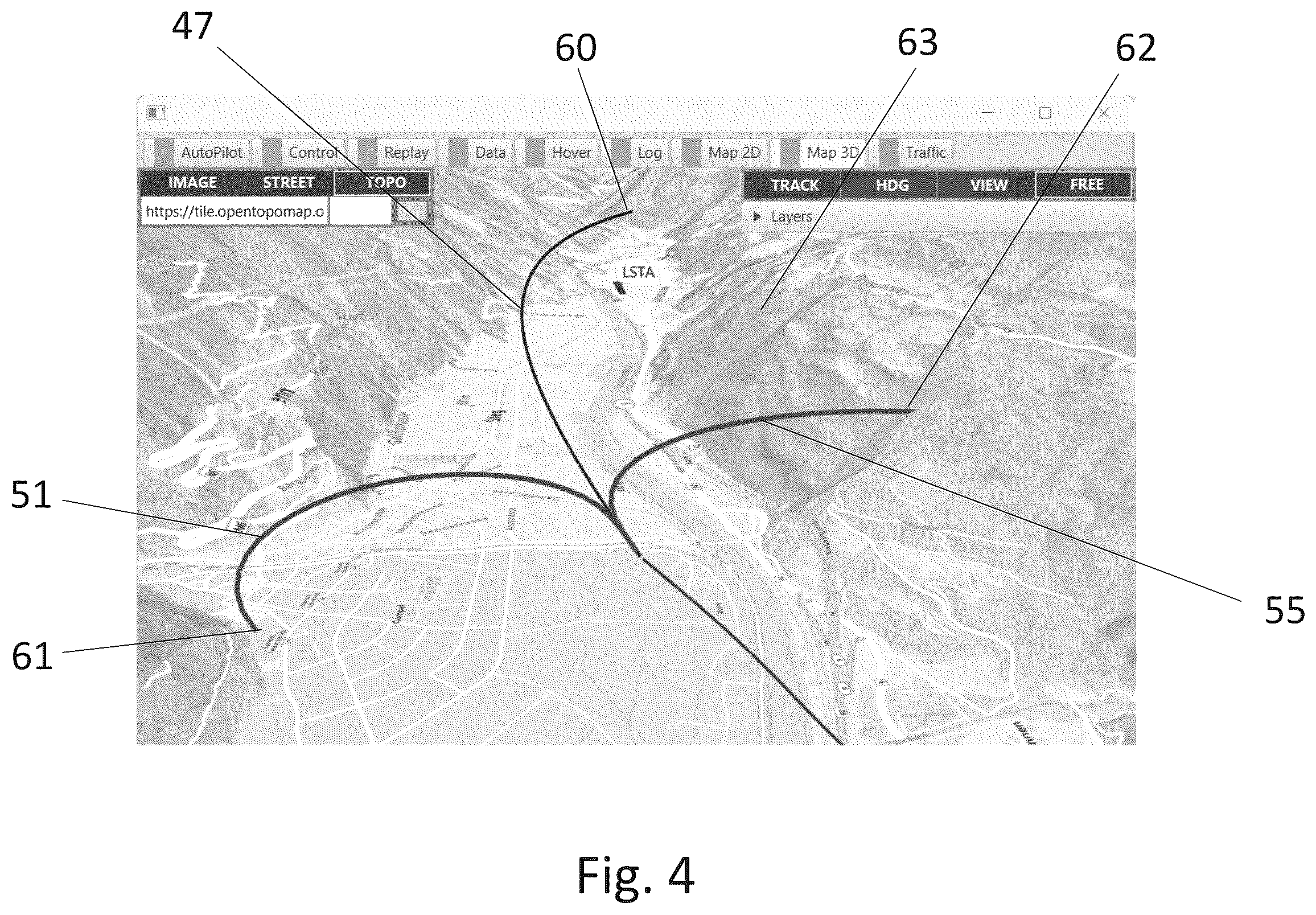 Patent US12562071 Figure 4 – Lateral avoidance trajectories