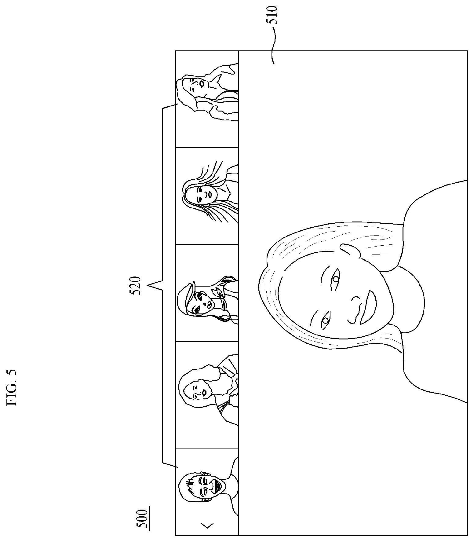 Patent US12562077 Figure 5 – Method, computing device, and non-transitory computer-readable recording medium to translate audio of video into sign language through avatar