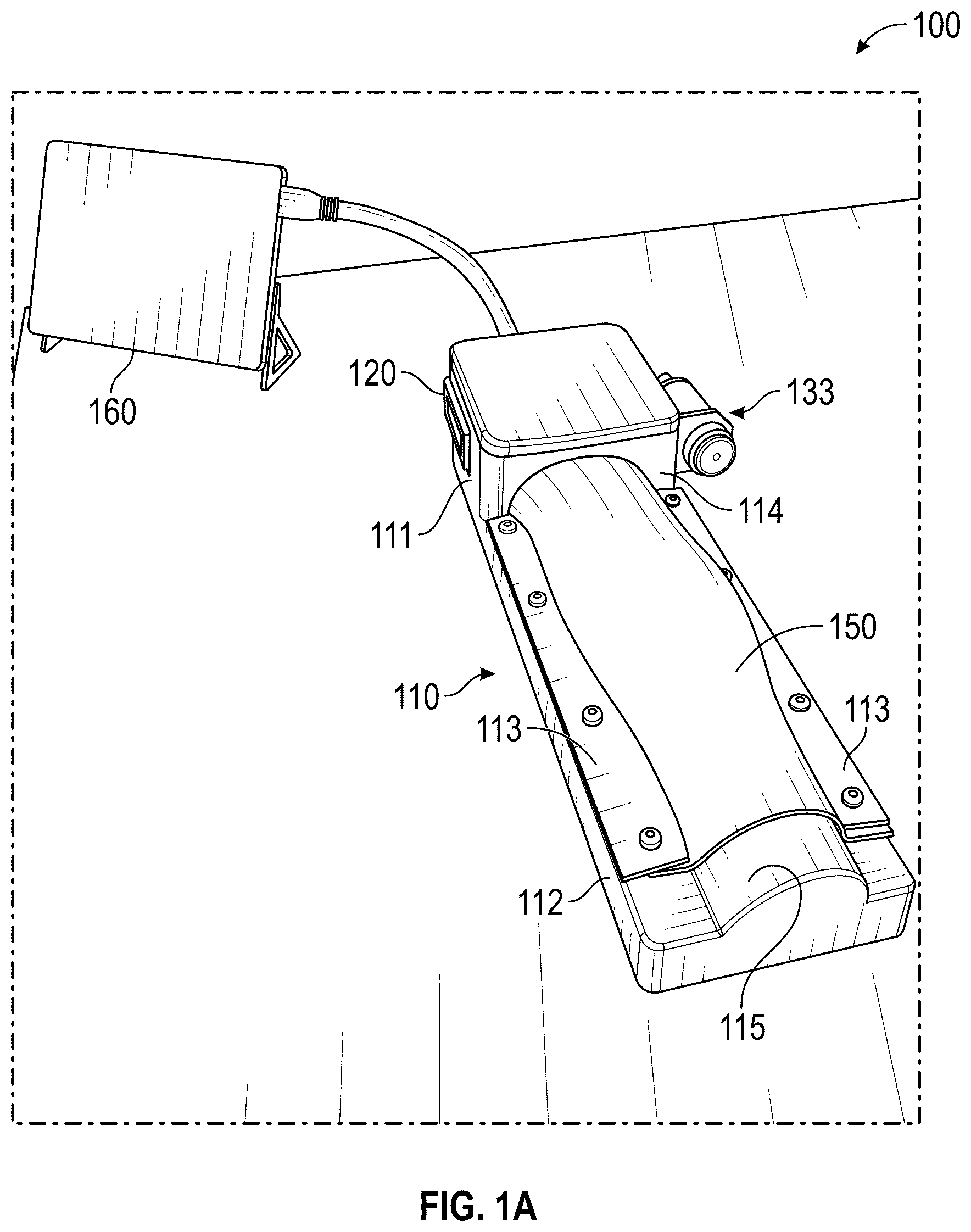 Patent US12562078 Figure 1 – Vein simulator system