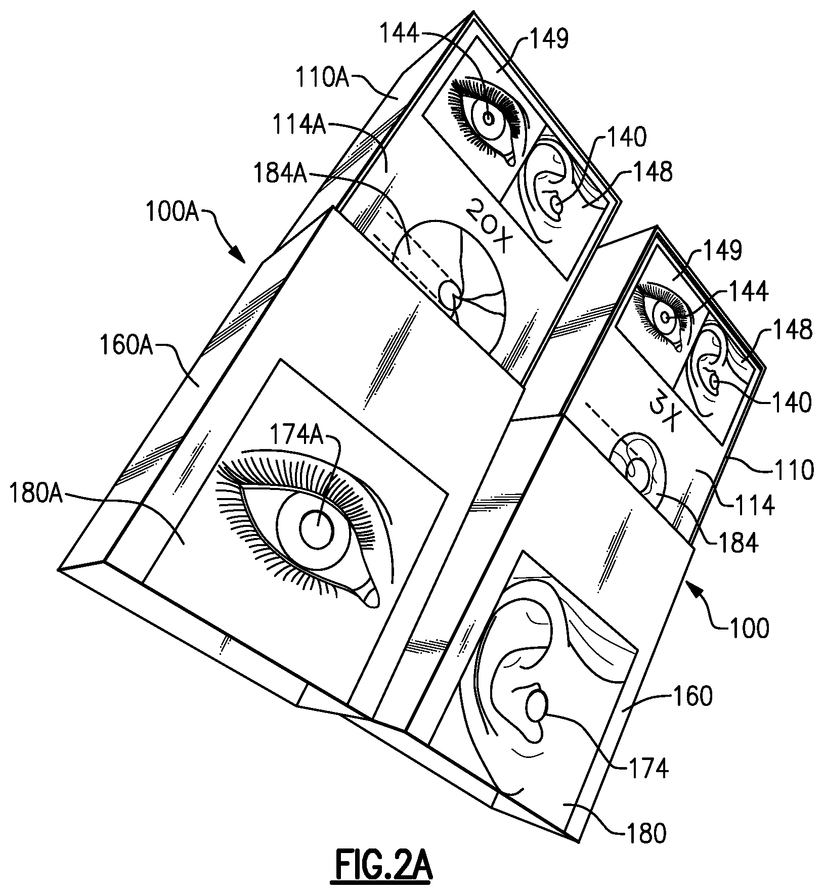 Patent US12562079 Figure 2 – Medical device packaging with integrated training or teaching simulator