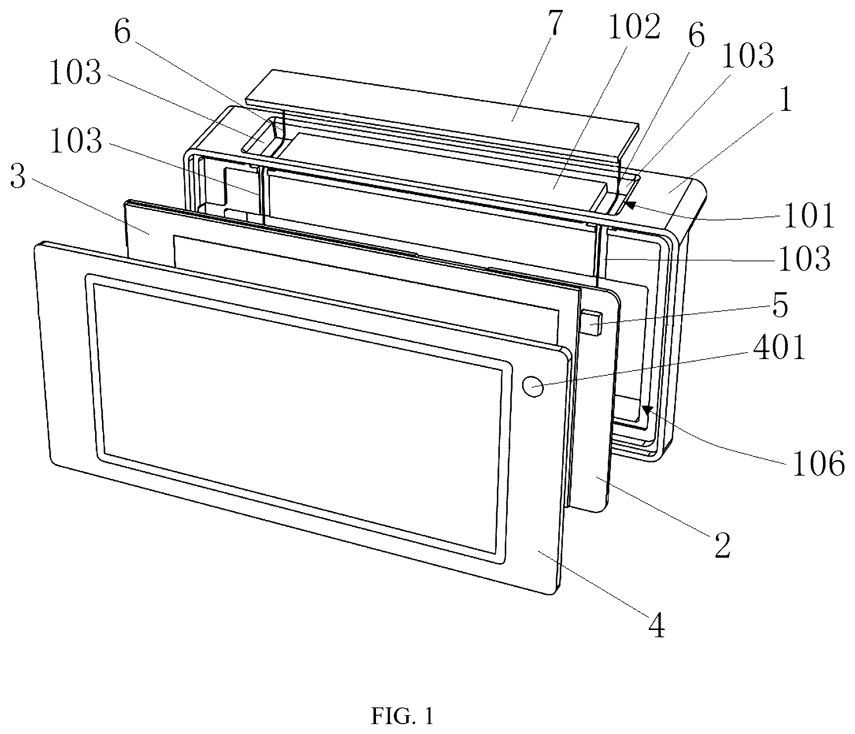 Patent US12562081 — Solar electronic shelf label (amended) — Figure 1