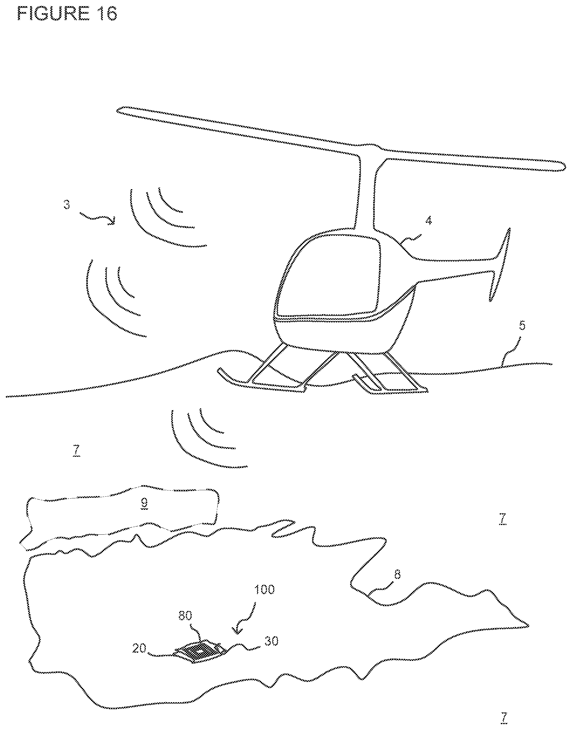 Patent US12562082 Figure 10 – High visibility aerial landing system