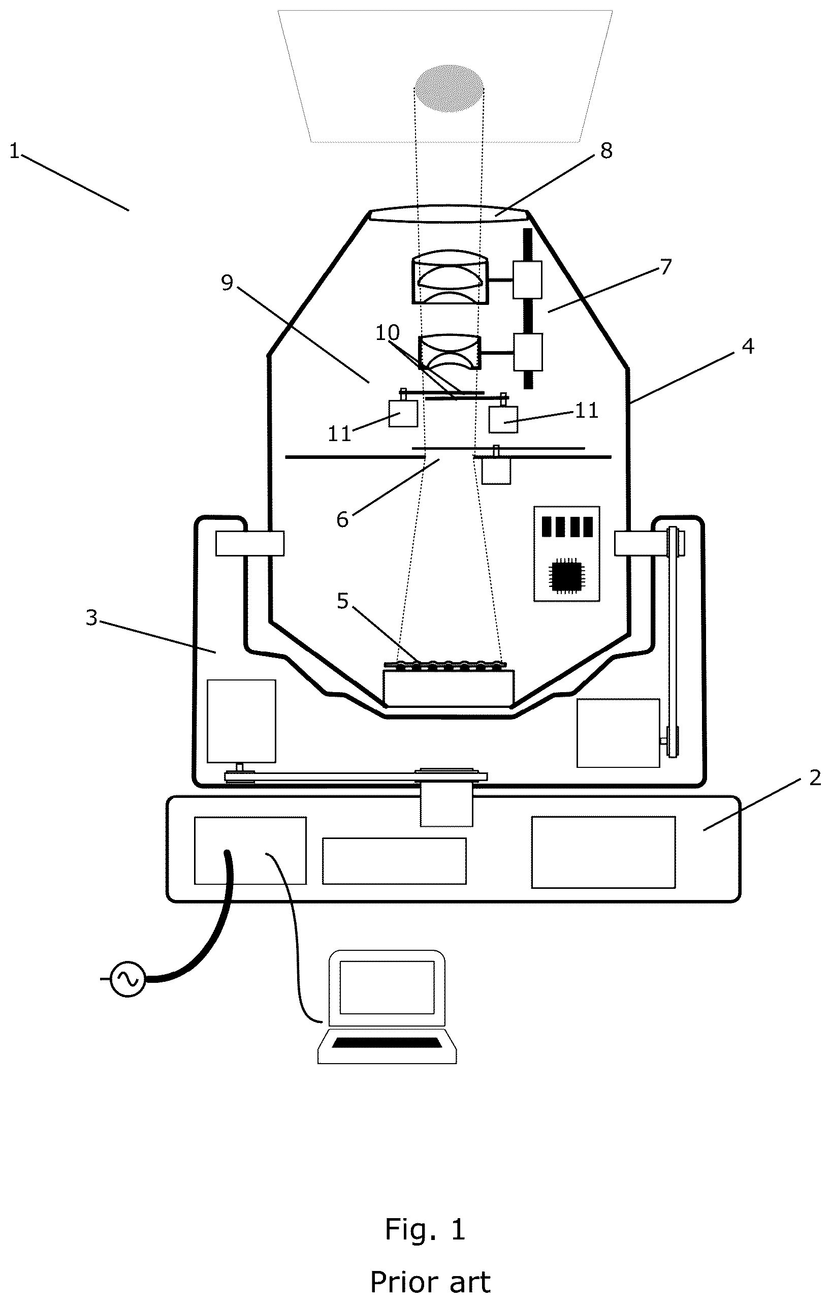 Patent US12562083 Figure 1 – Flag actuation system for a lighting fixture